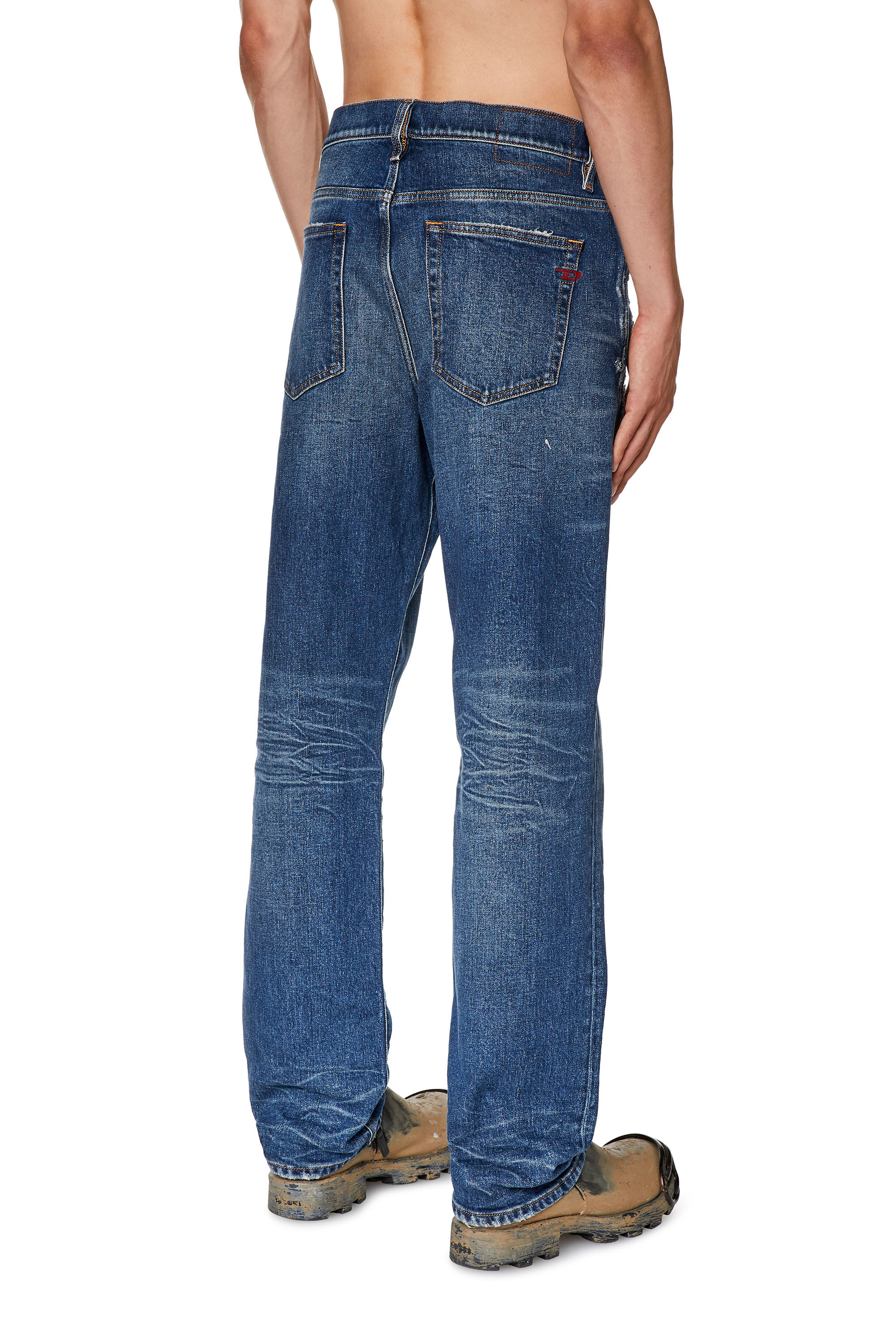 Diesel - Straight Jeans 2020 D-Viker 007Q2, Bleu moyen - Image 4
