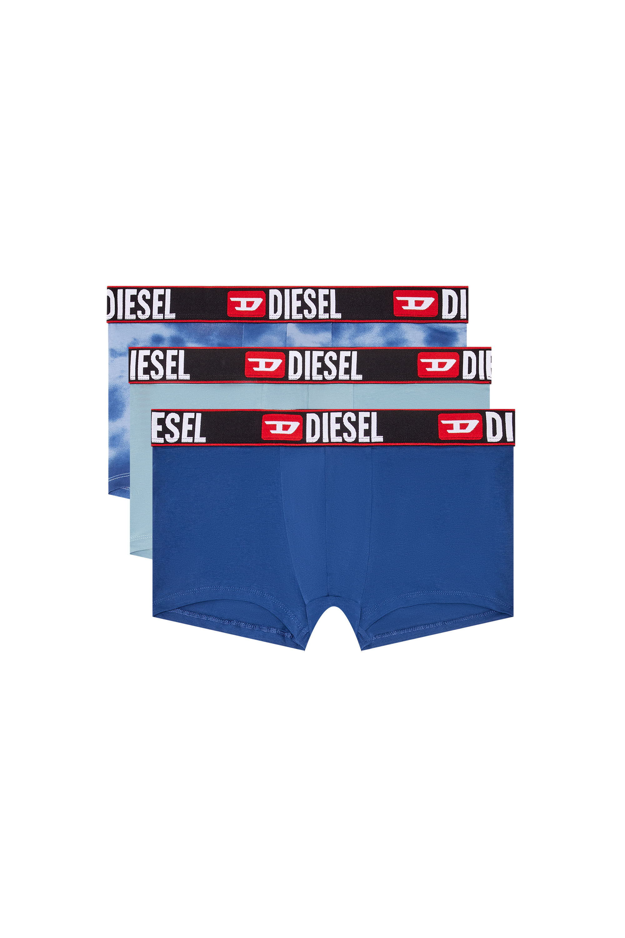 Diesel - UMBX-DAMIENTHREEPACK, Lot de 3 boxers avec motif nuage Homme in Bleu - 2