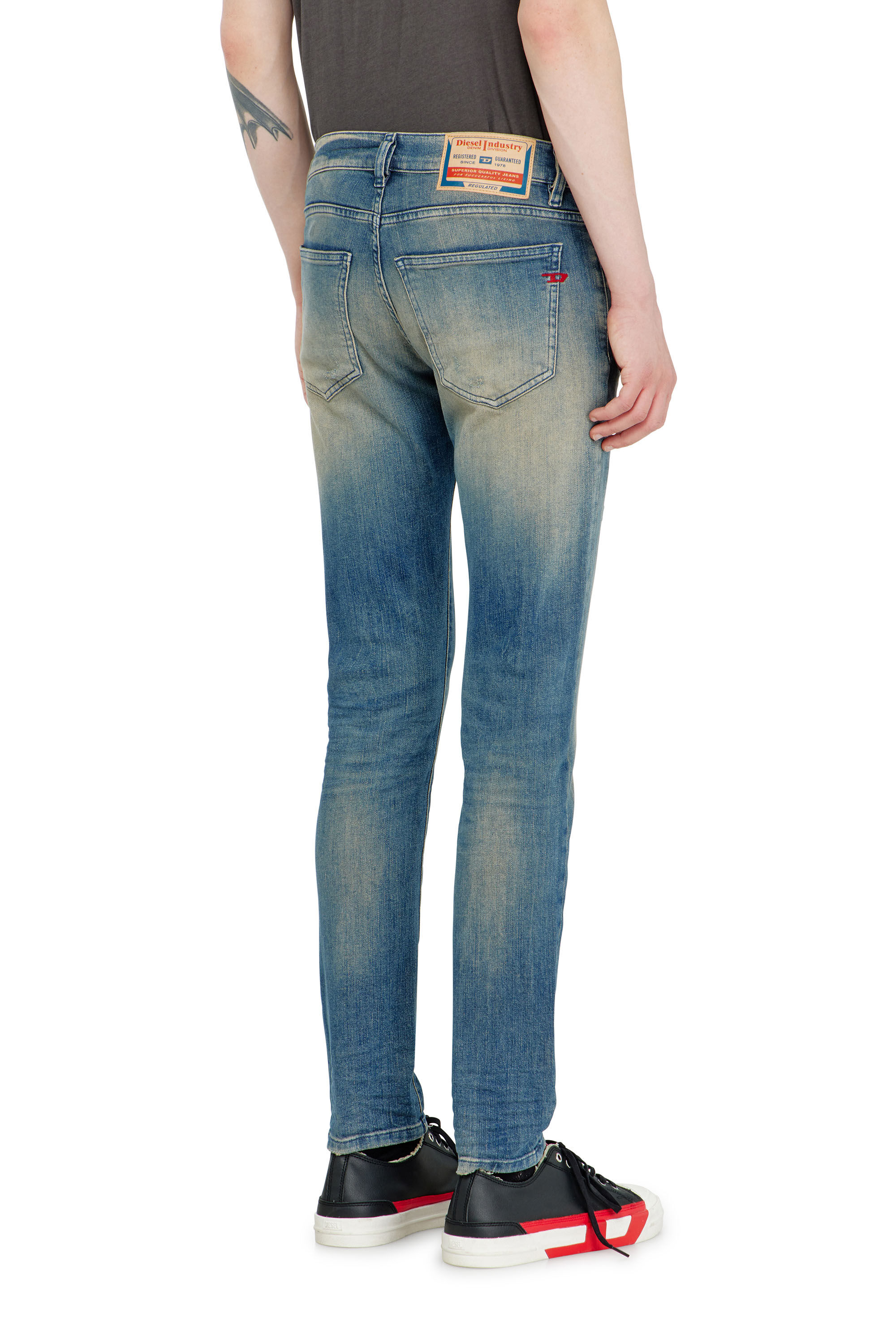 Diesel - Slim Jeans 2019 D-Strukt 0KBBW Homme, Bleu moyen - Image 5