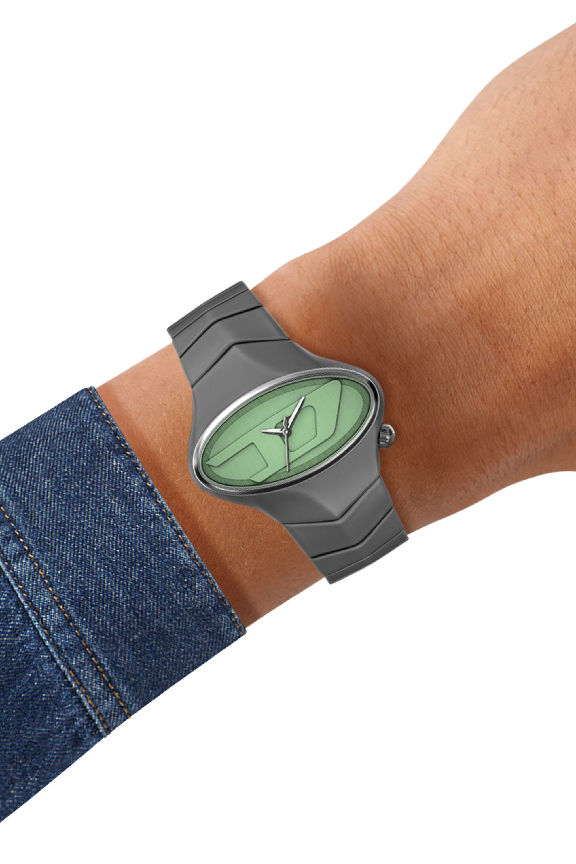 Diesel - DZ2241 WATCH, D-Rush montre en acier inoxydable gunmetal Homme in Gris - 7