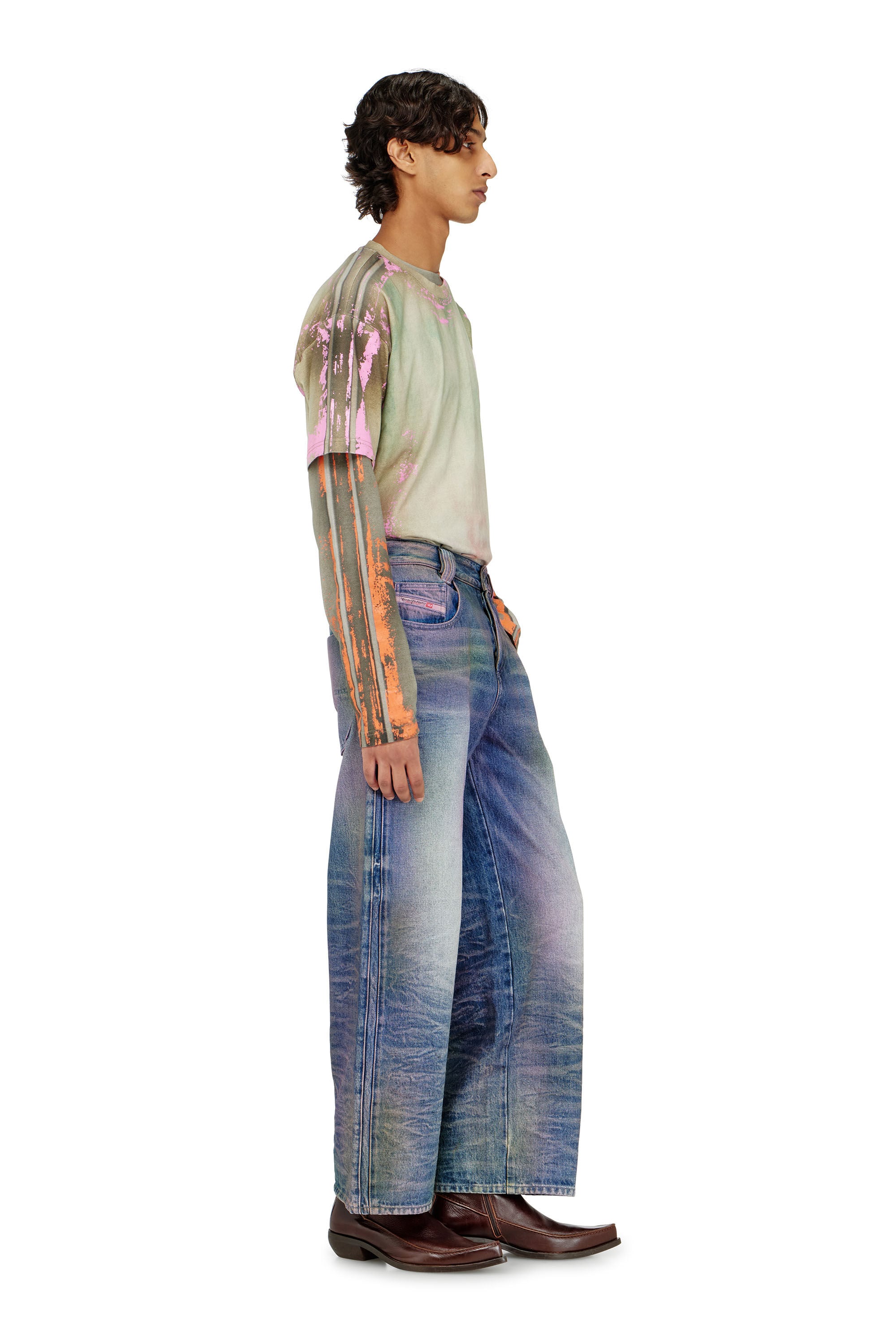 Diesel - Unisex's Relaxed Jeans 1982 D-Hakou 007FW, Medium blue - 2