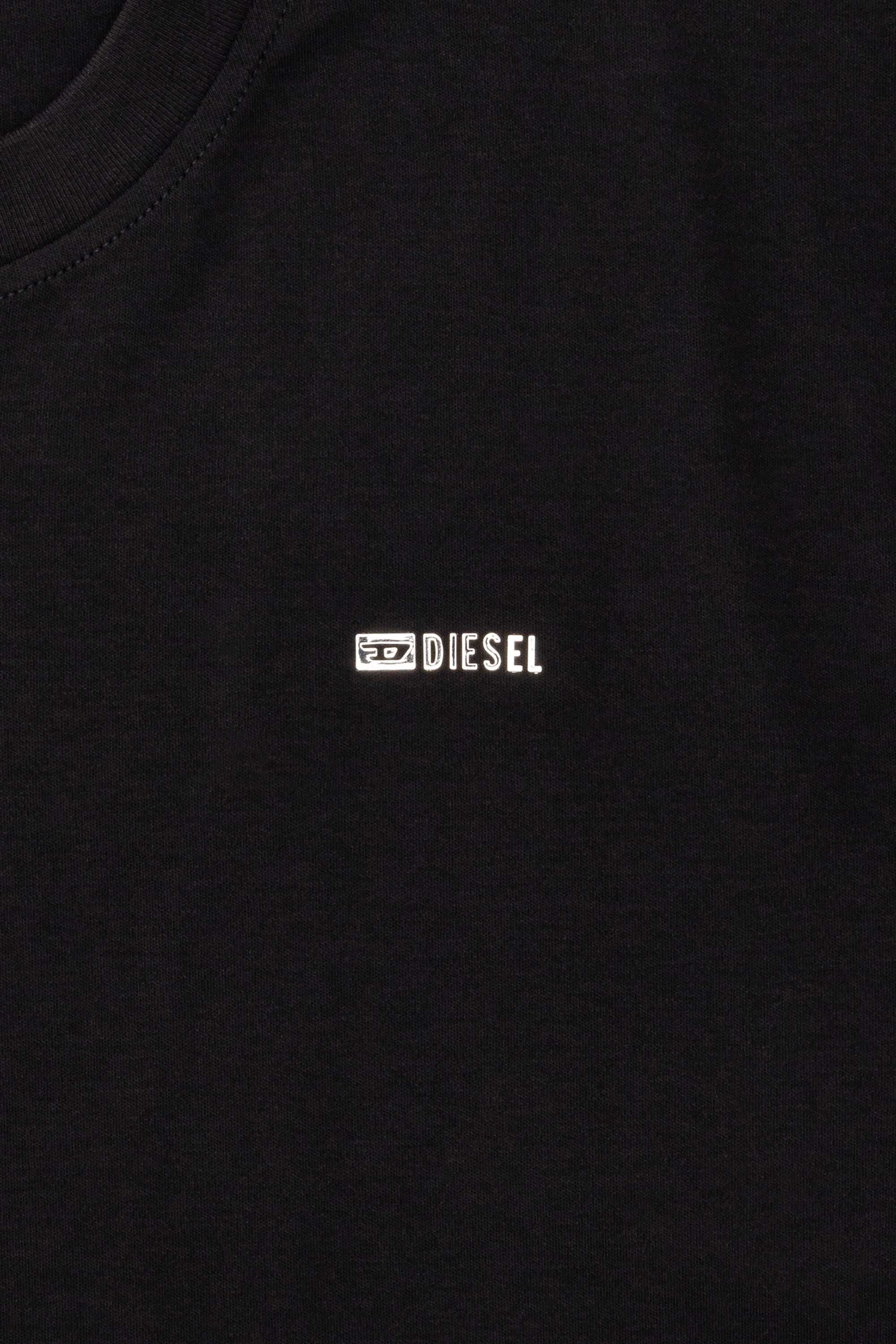Diesel - T-ADJUST-MET, T-shirt en coton avec petit logo sur la poitrine Homme in Noir - 5