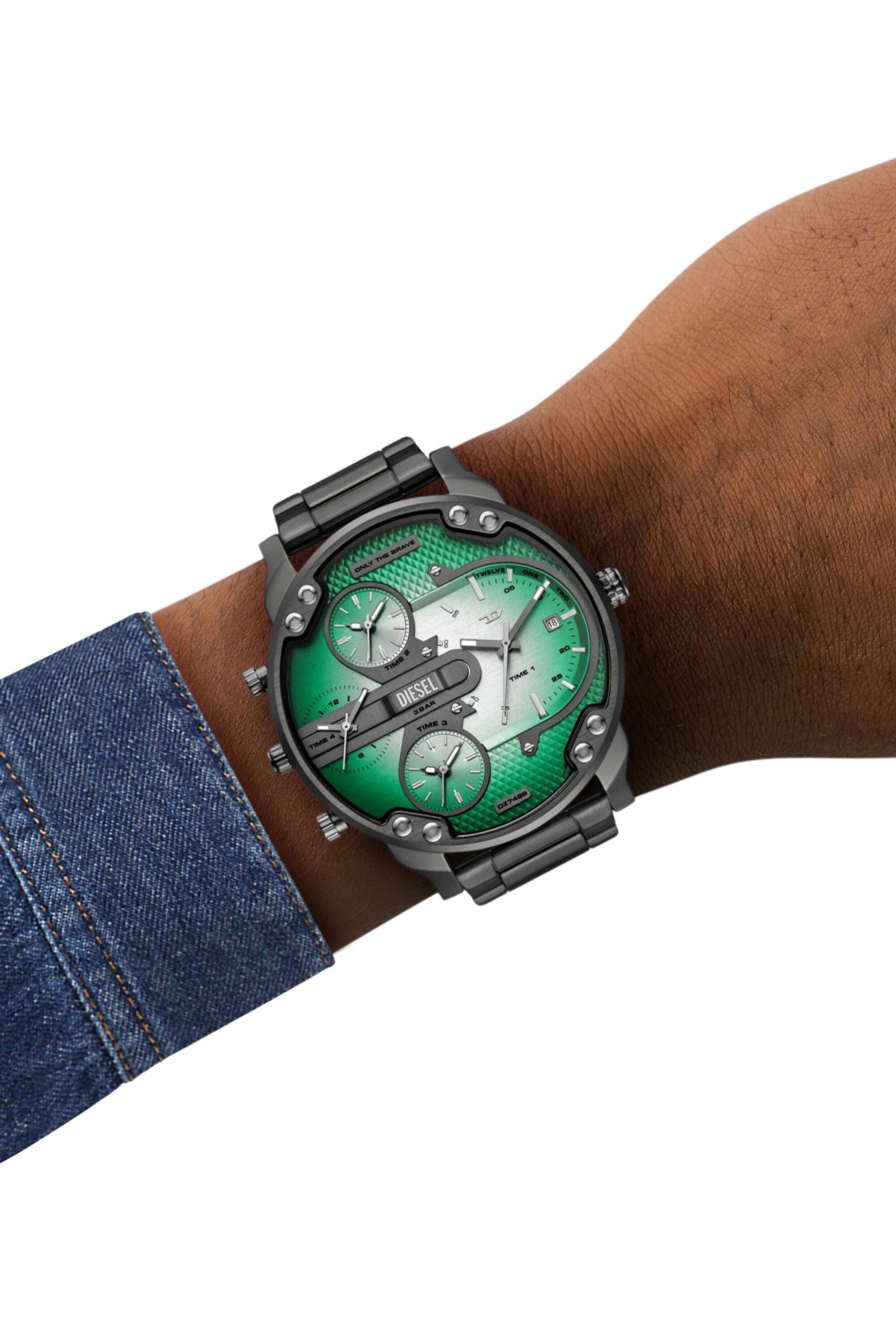 Diesel - DZ7488 WATCH, Montre Mr. Daddy Slim en acier inoxydable Homme in Gris - 4