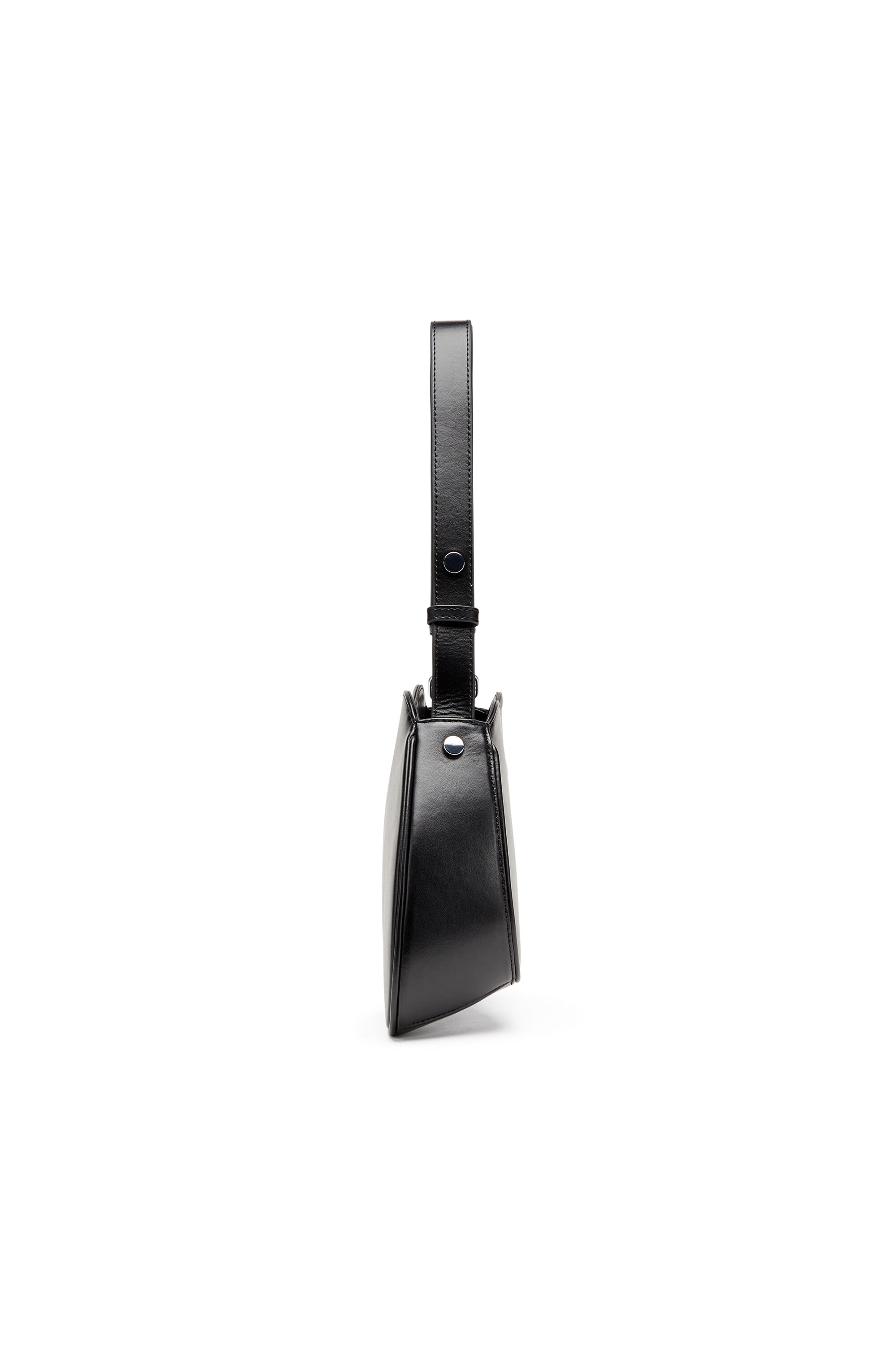 Diesel - PLAY SHOULDER, Play-Sac à bandoulière en cuir semi-brillant Femme in Noir - 4