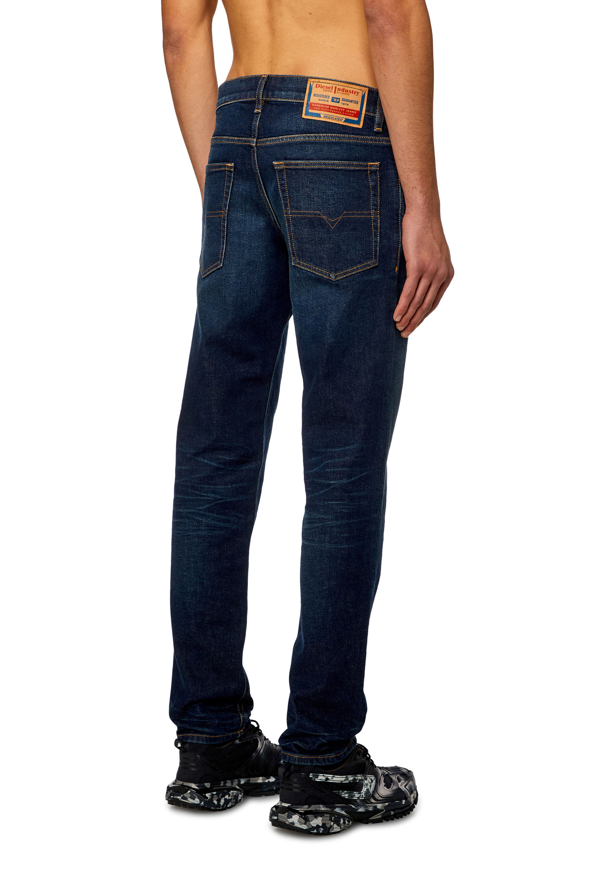Diesel - Man Tapered Jeans 2023 D-Finitive 09H38, Dark Blue - Image 4