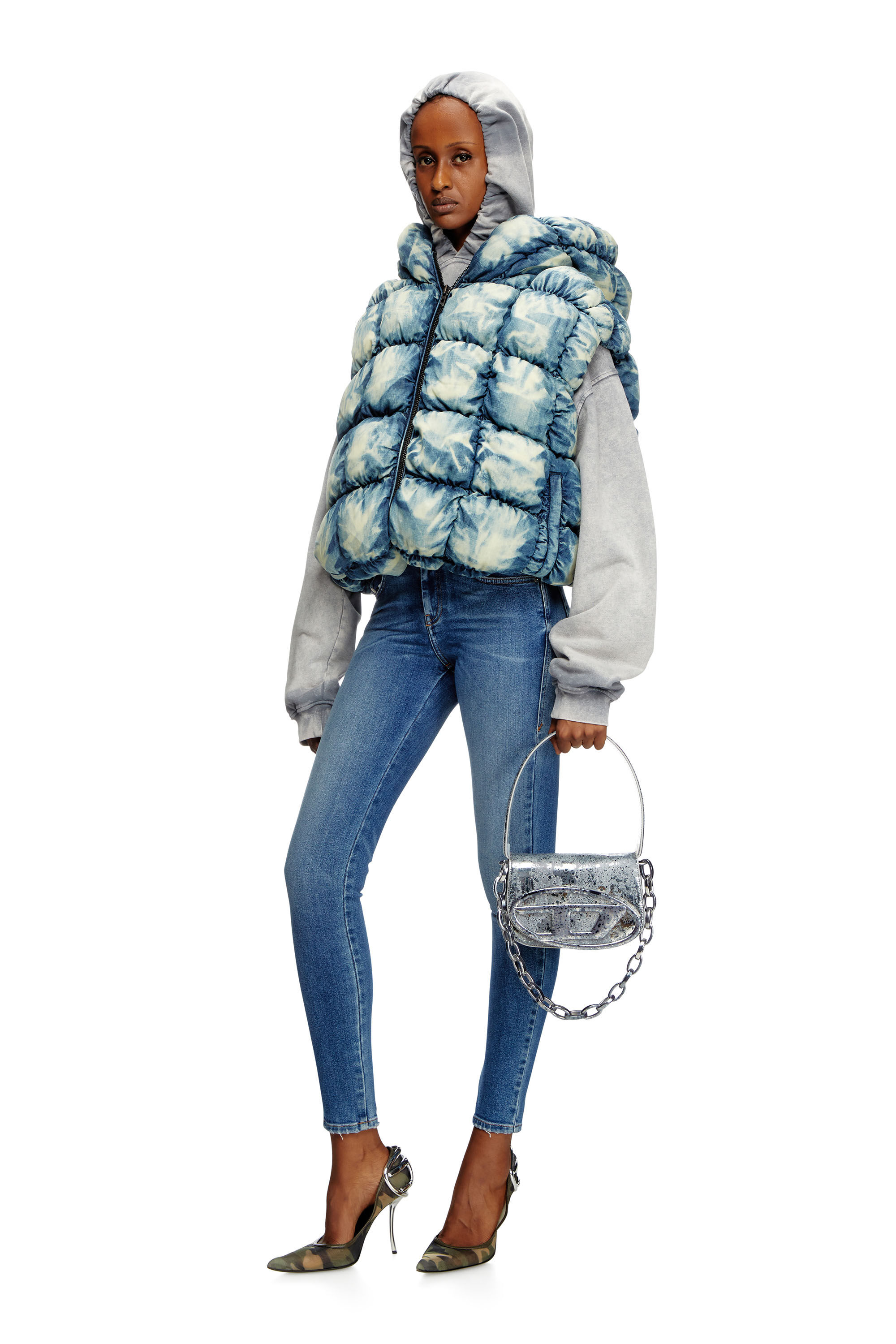 Diesel - Skinny Jeans 2017 Slandy 007Y8 Femme, Bleu moyen - Image 1