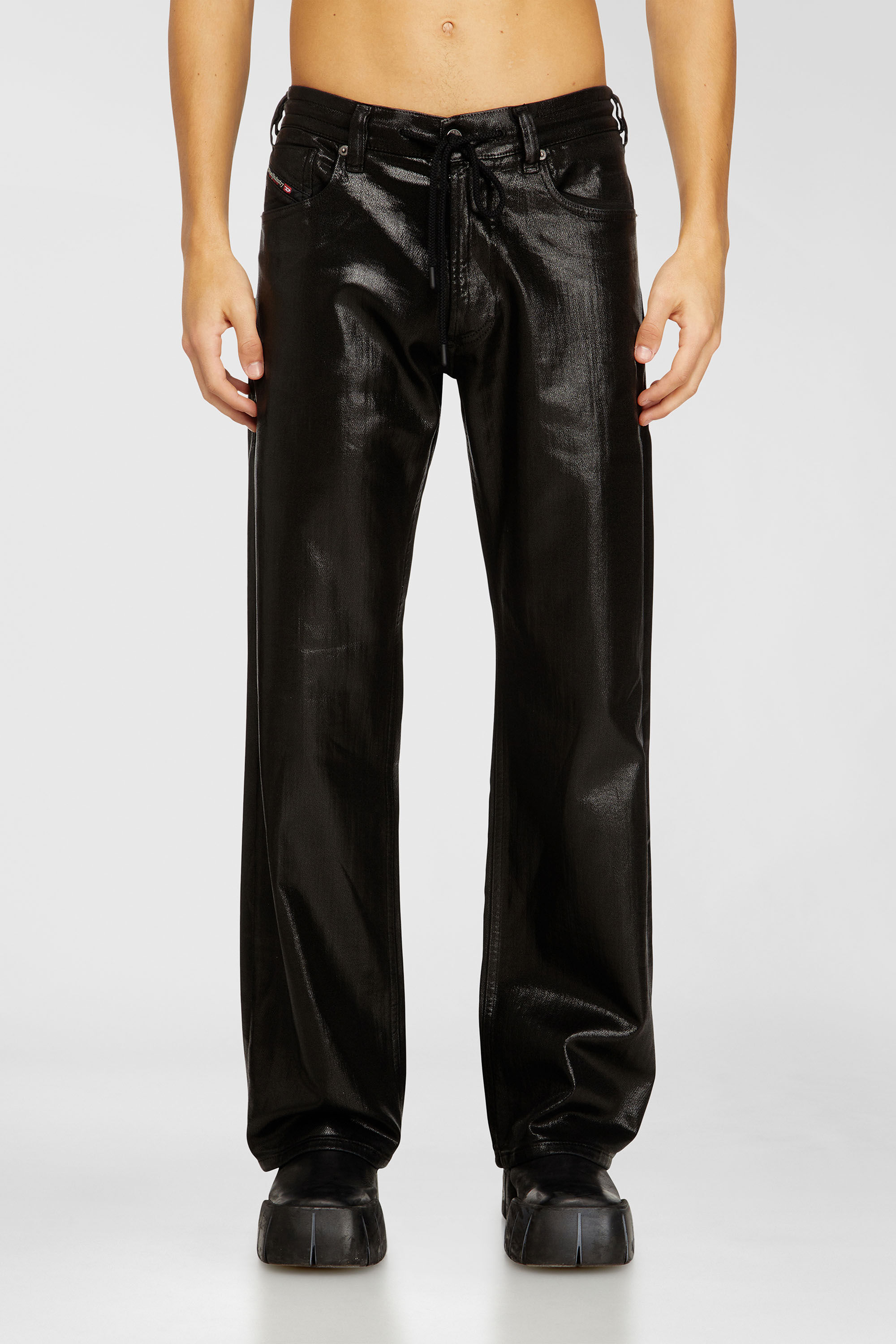 Diesel - Relaxed 2080 D-Reel Joggjeans&reg; 068VD Homme, Noir/Gris fonc&eacute; - Image 2
