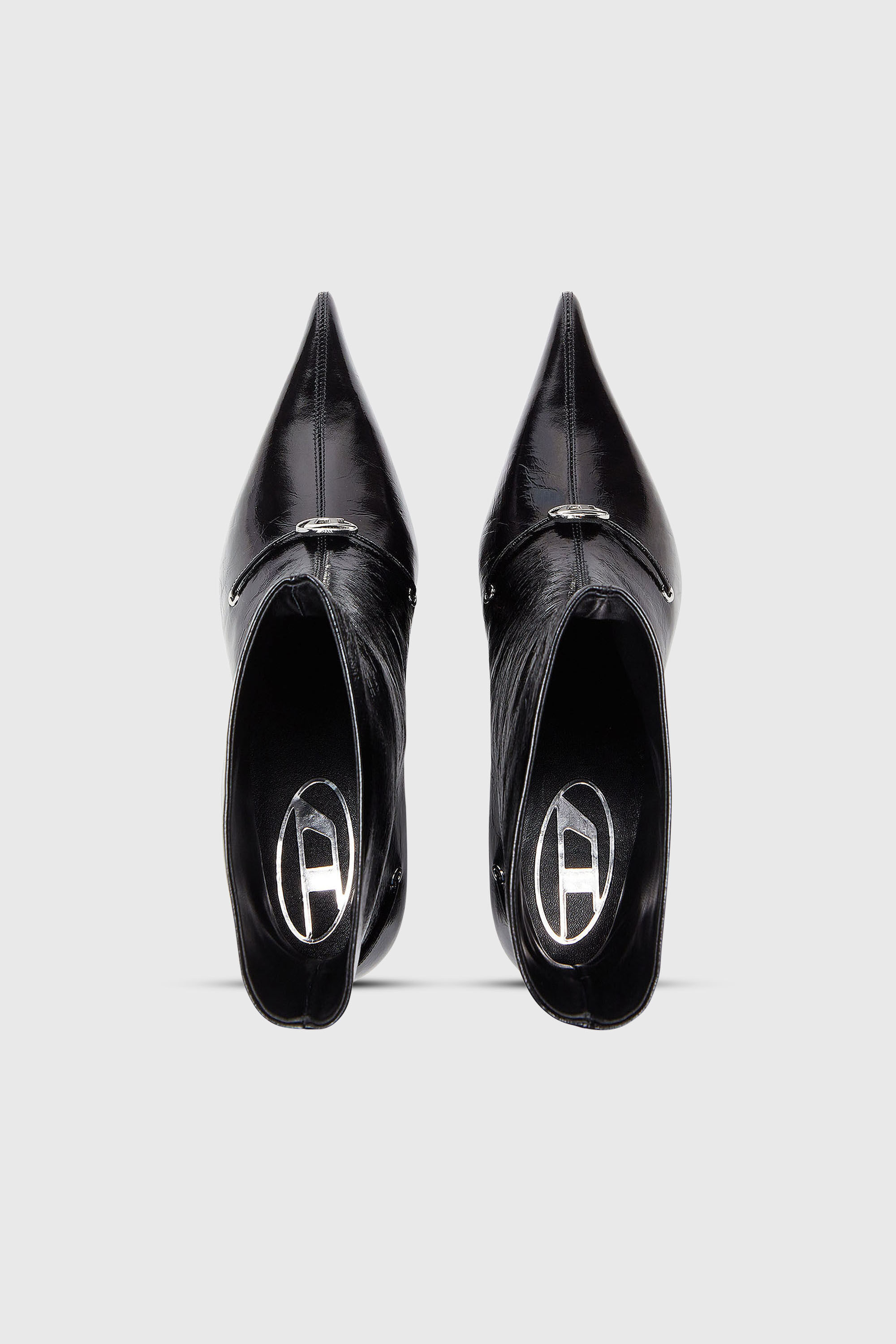 Diesel - D-JEWELS  40 TUBE, D-Jewels - Bottines en cuir naplak Femme in Noir - 5