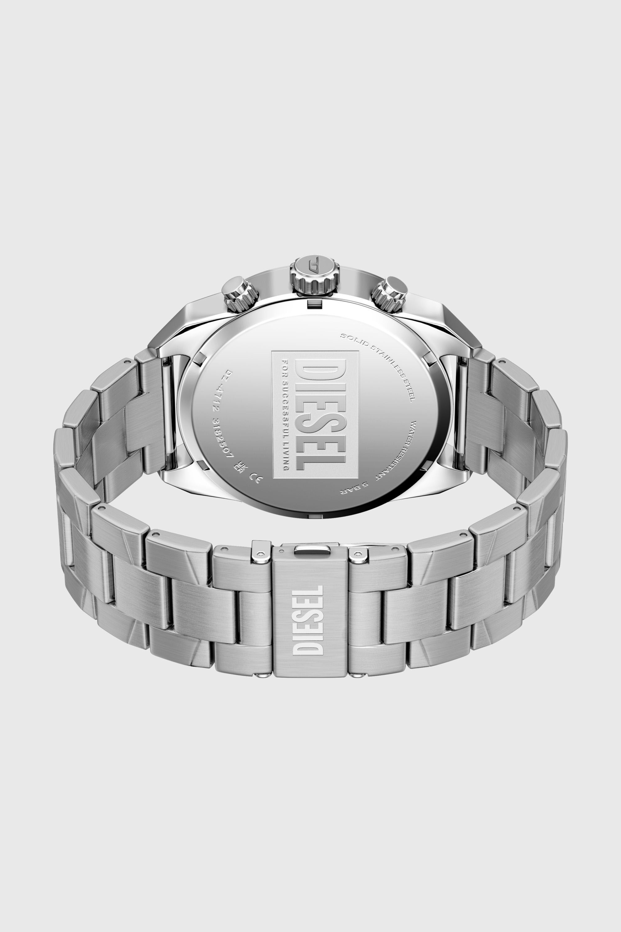 Diesel - DZ4712 WATCH, Montre Spiked en acier inoxydable &agrave; pointes Homme in Gris argent&eacute; - 6
