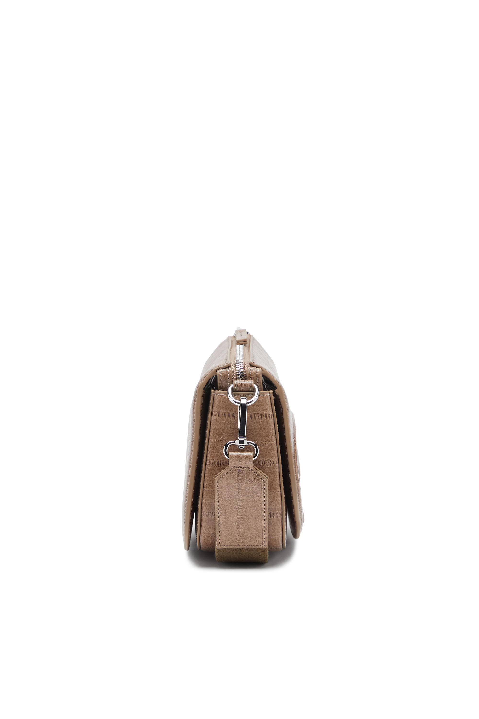 Diesel - 1DR CAMERA BAG, 1DR-Sac caméra en cuir effet anguille Mixte in Marron - 4