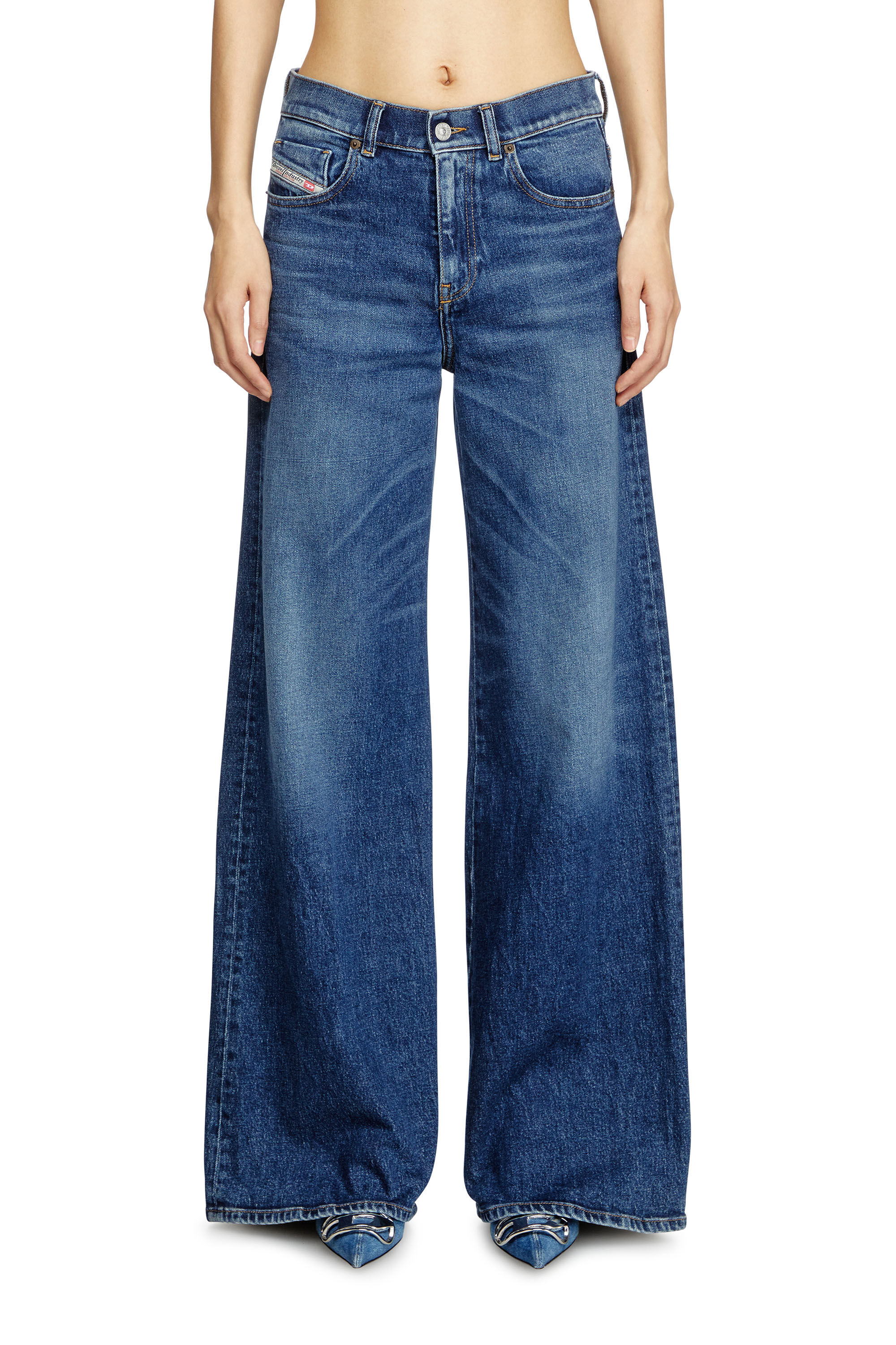 Diesel - Flare Jeans 1978 D-Akemi 09L21 Femme, Bleu Foncé - Image 3