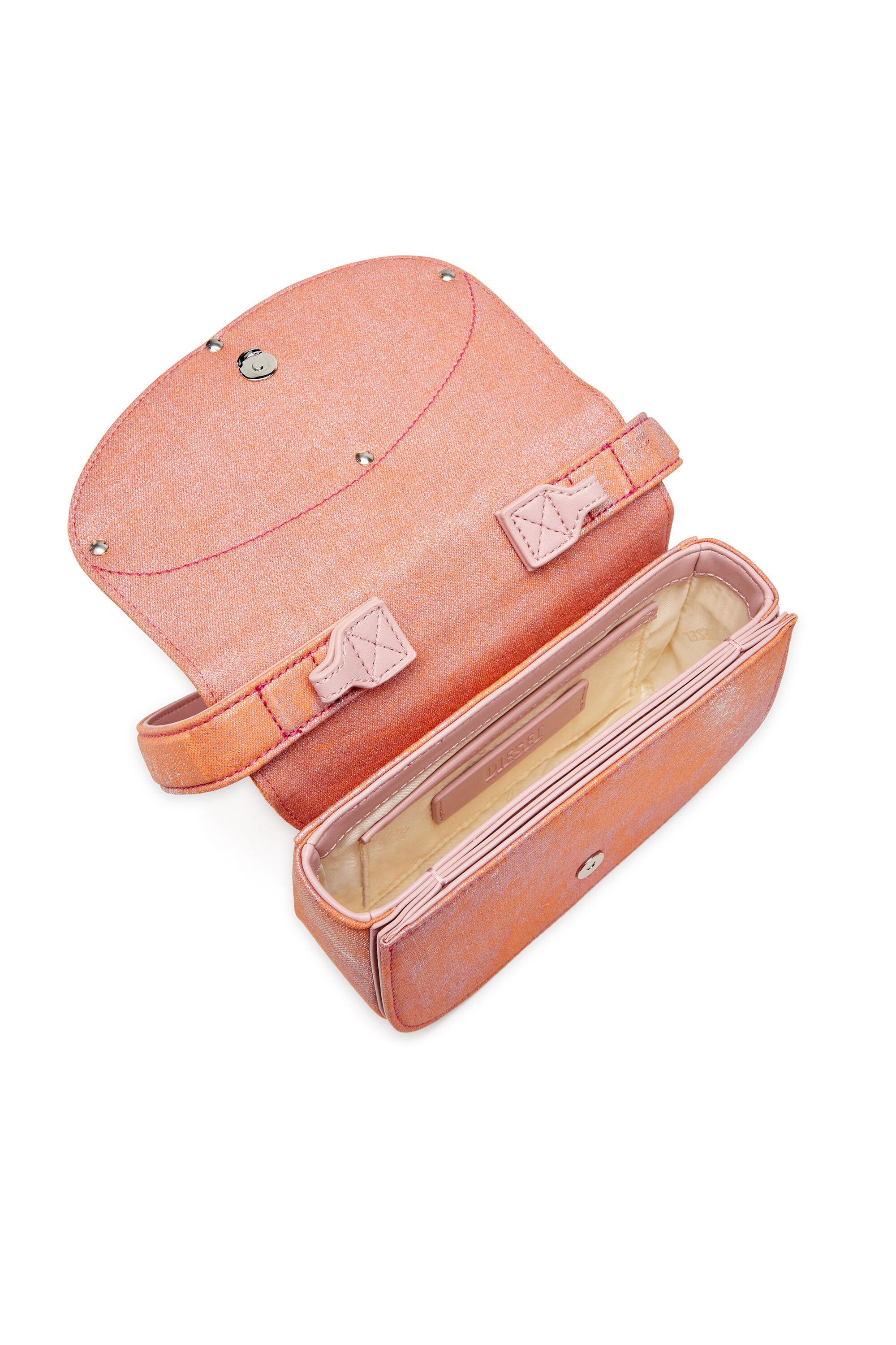 Diesel - 1DR, 1DR-Sac à bandoulière signature en denim couleur pop Femme in Rose - 5