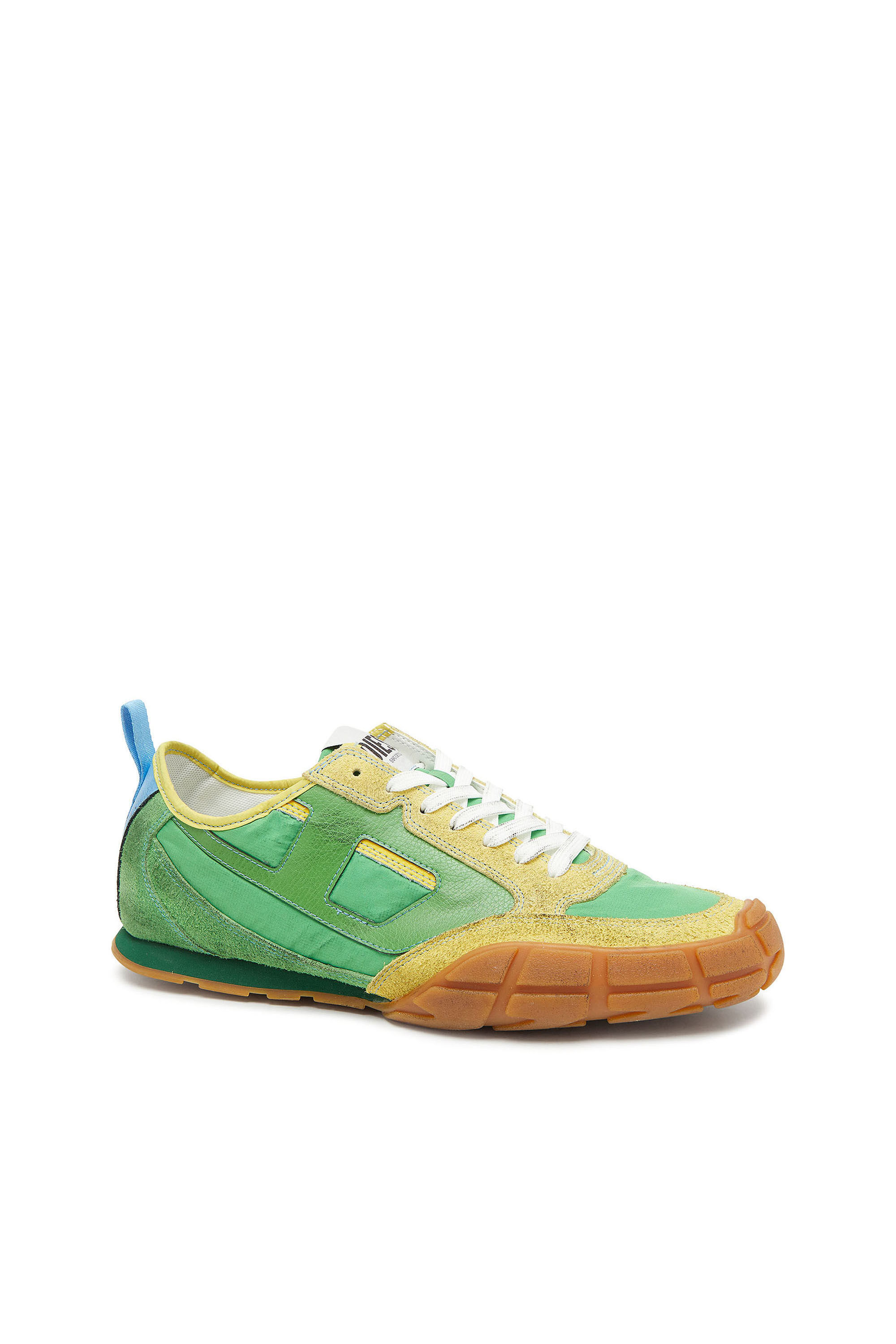 Diesel - S-PAGODHA LOW, S-Pagodha - Baskets en cuir et nylon Homme in Vert - 6