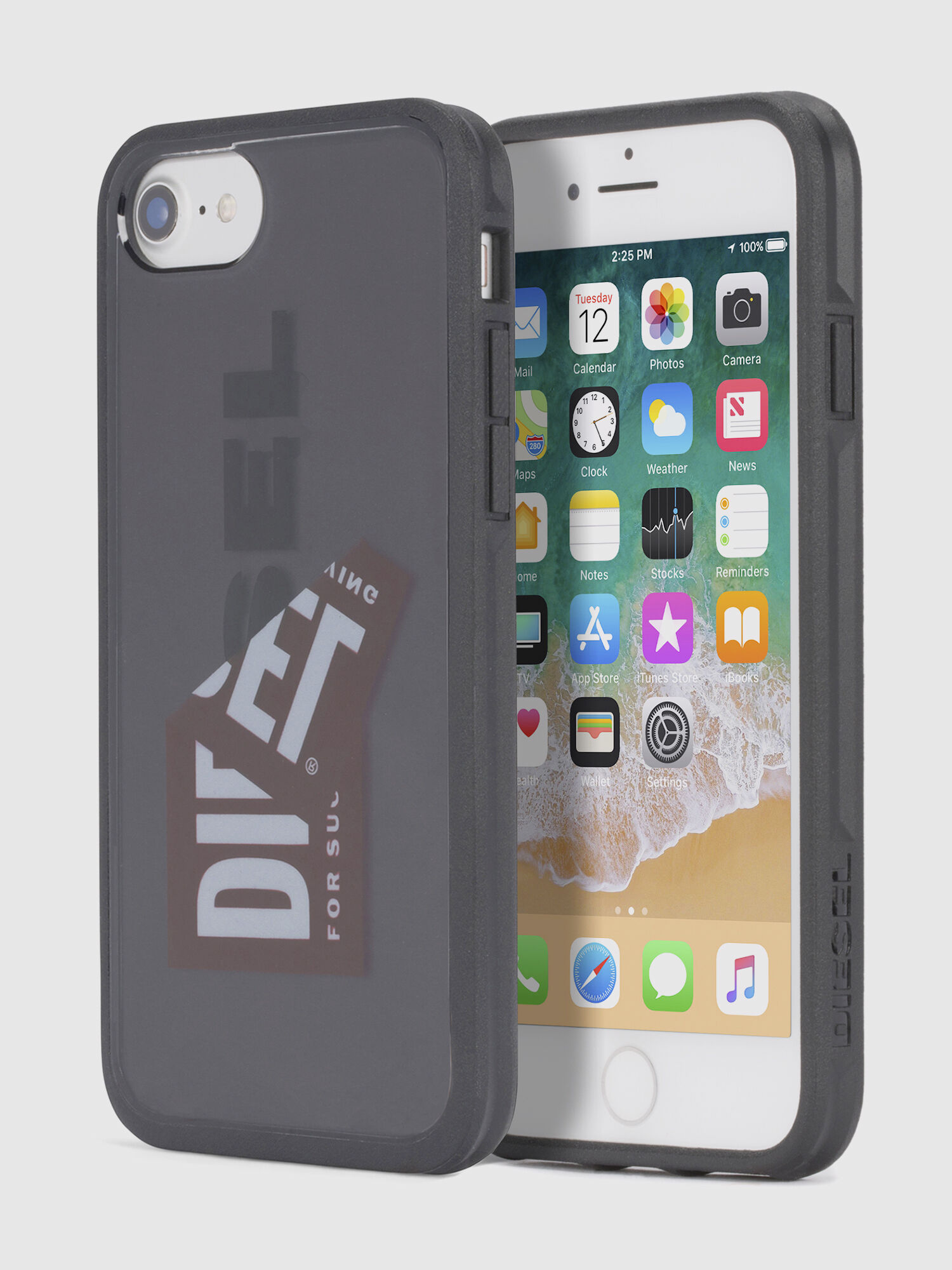 Diesel - STICKER IPHONE 8 PLUS/7 PLUS/6s PLUS/6 PLUS CASE, Coque avec logo, iPhone 8 Plus/7 Plus/6s Plus/6 Plus Mixte in Noir - 1
