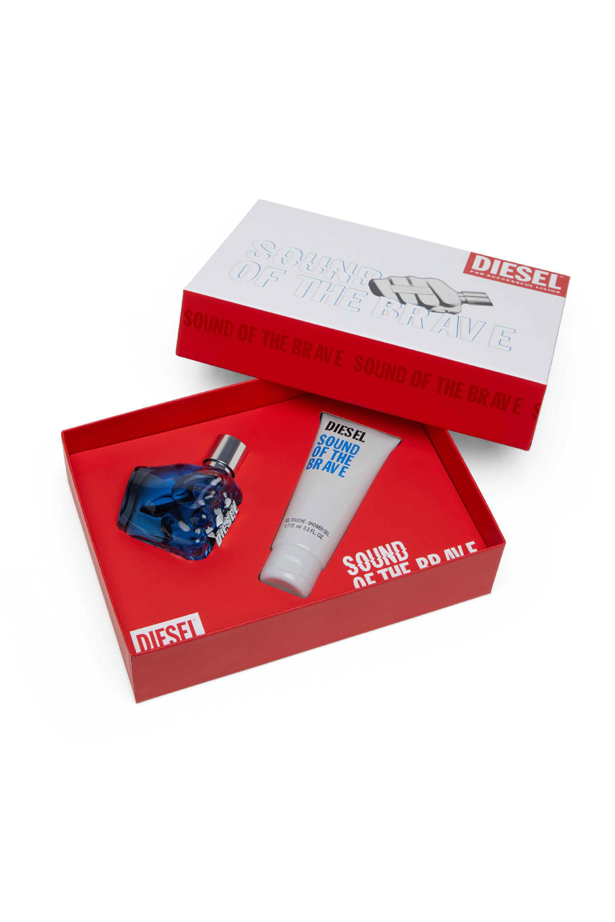 Diesel - SOUND OF THE BRAVE 50 ML GIFT SET, Man's SOUND OF THE BRAVE 50 ML Gift Set in White - 2