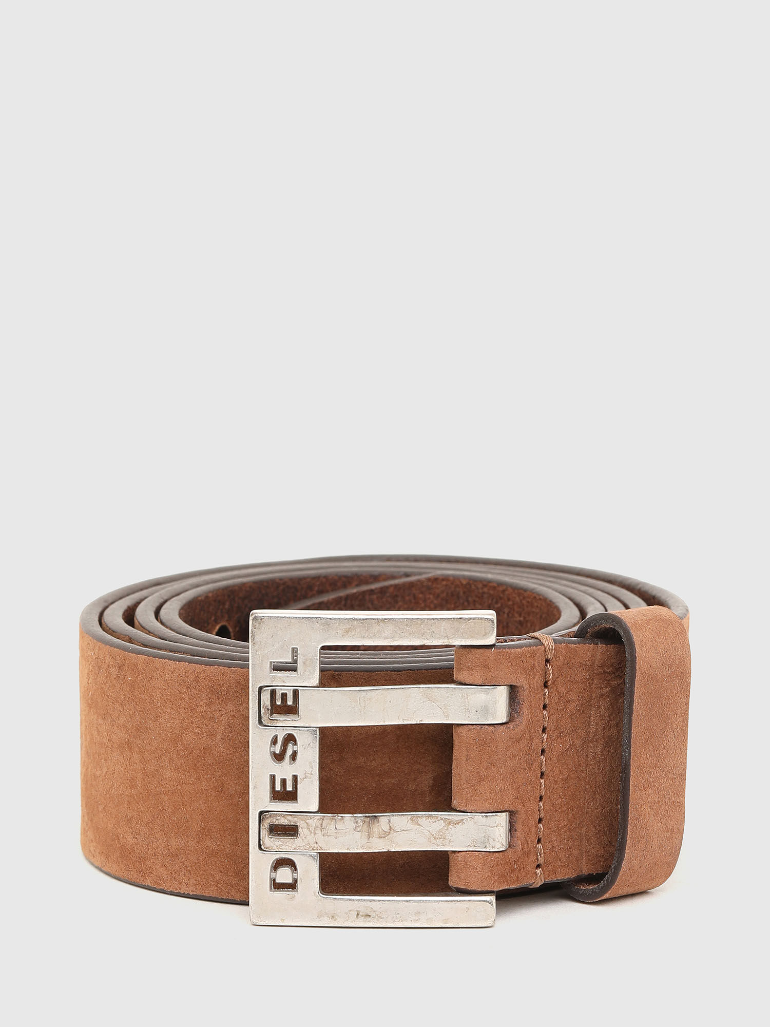 BIT Homme: Ceinture en cuir nubuk à la texture veloutée | Diesel
