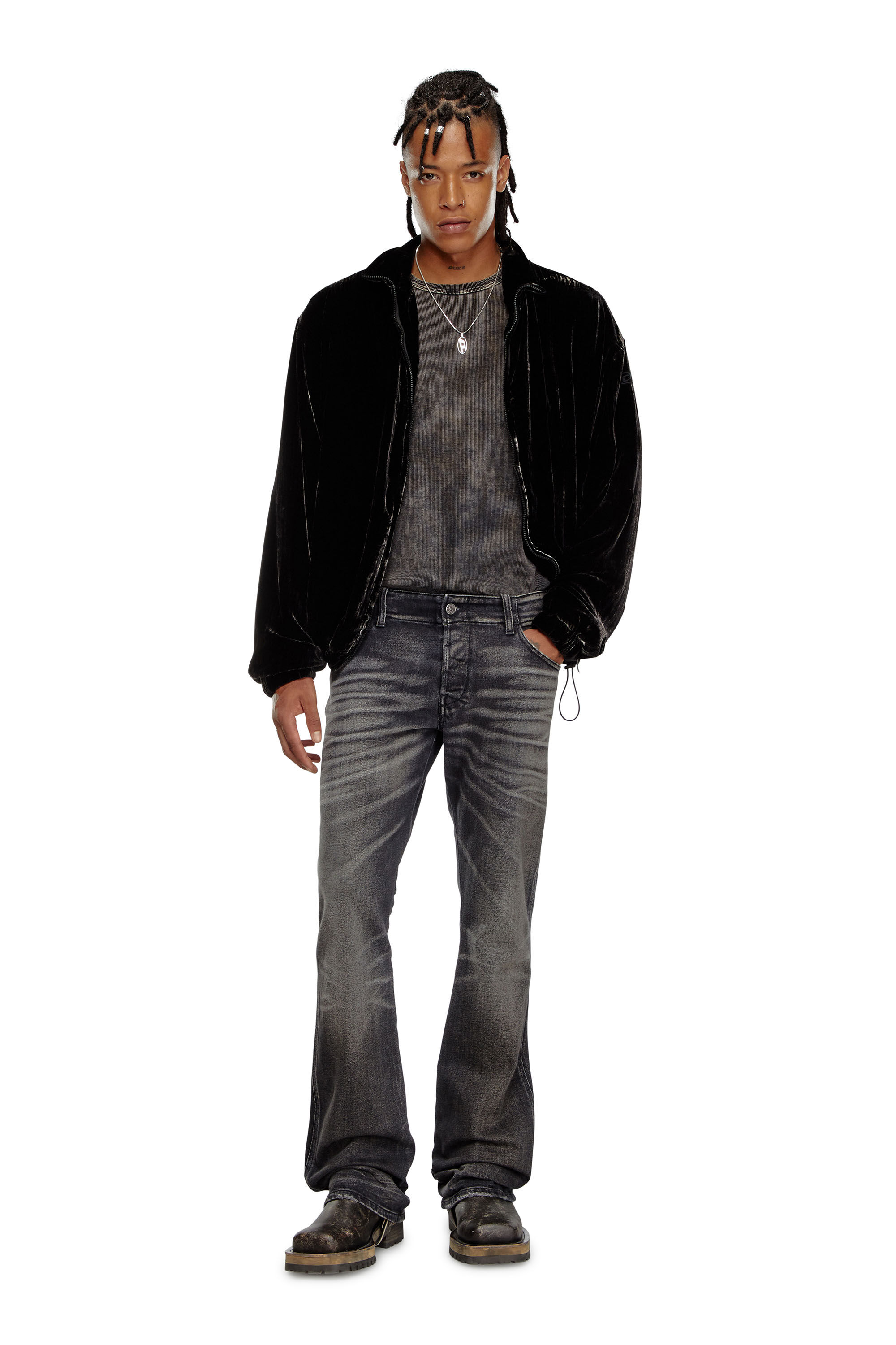 Jeans Bootcut Homme Noir Gris fonce Diesel D Backler