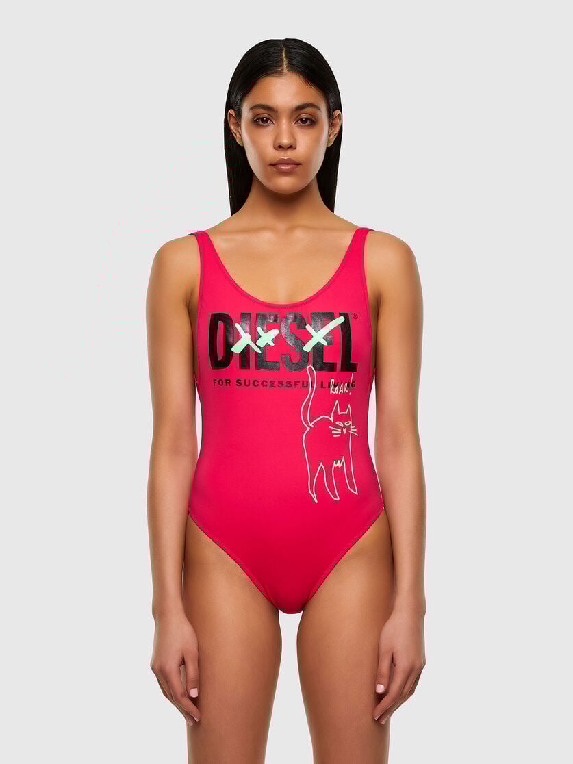 Bfsw Lia Femme Maillot De Bain Avec Motif Chat Diesel