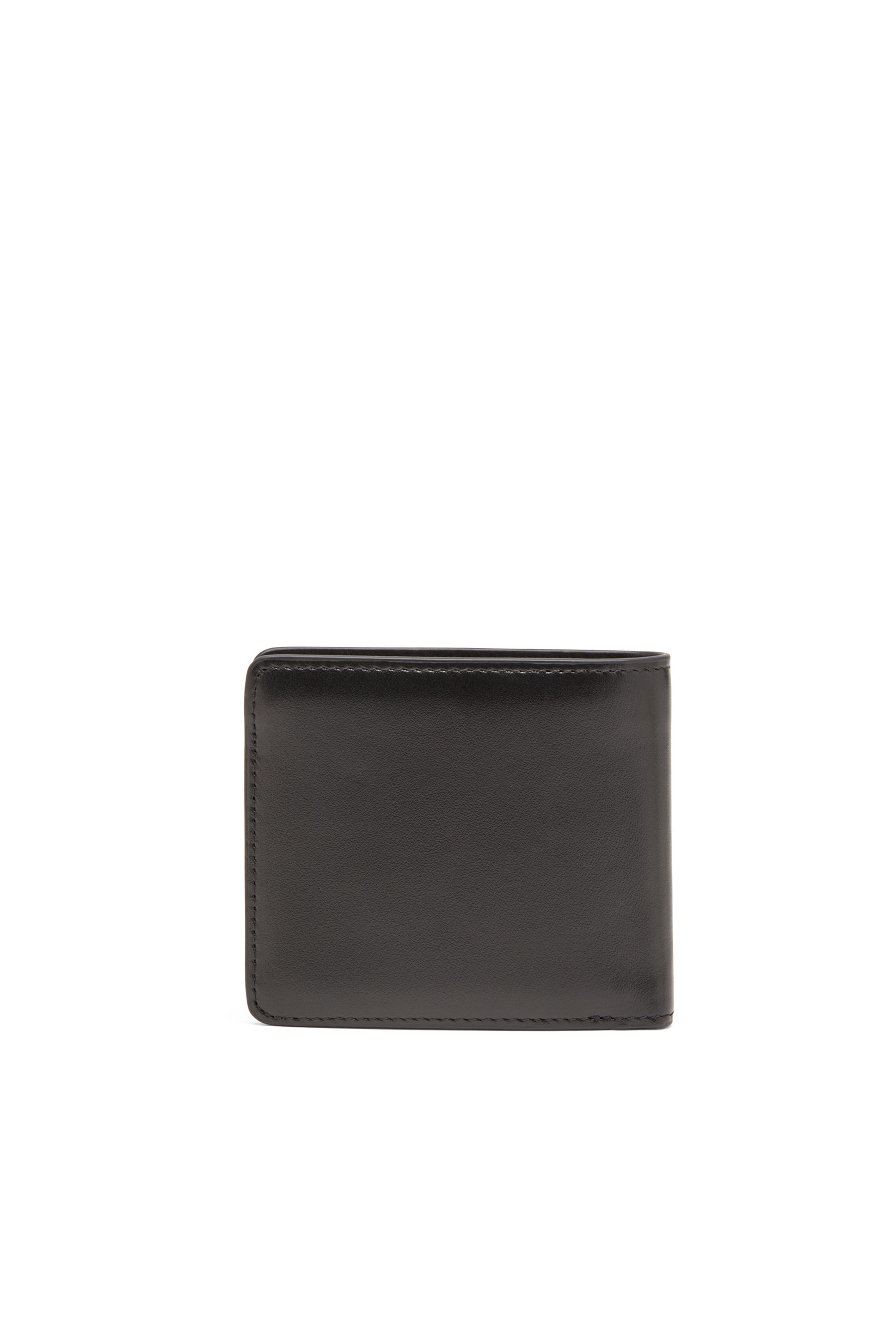 ぷ  DIESEL Holi-D Bi Fold Coin S 3d HOLI-D BI FOLD COIN S 3D Bi-fold wallet in leather｜ブラック