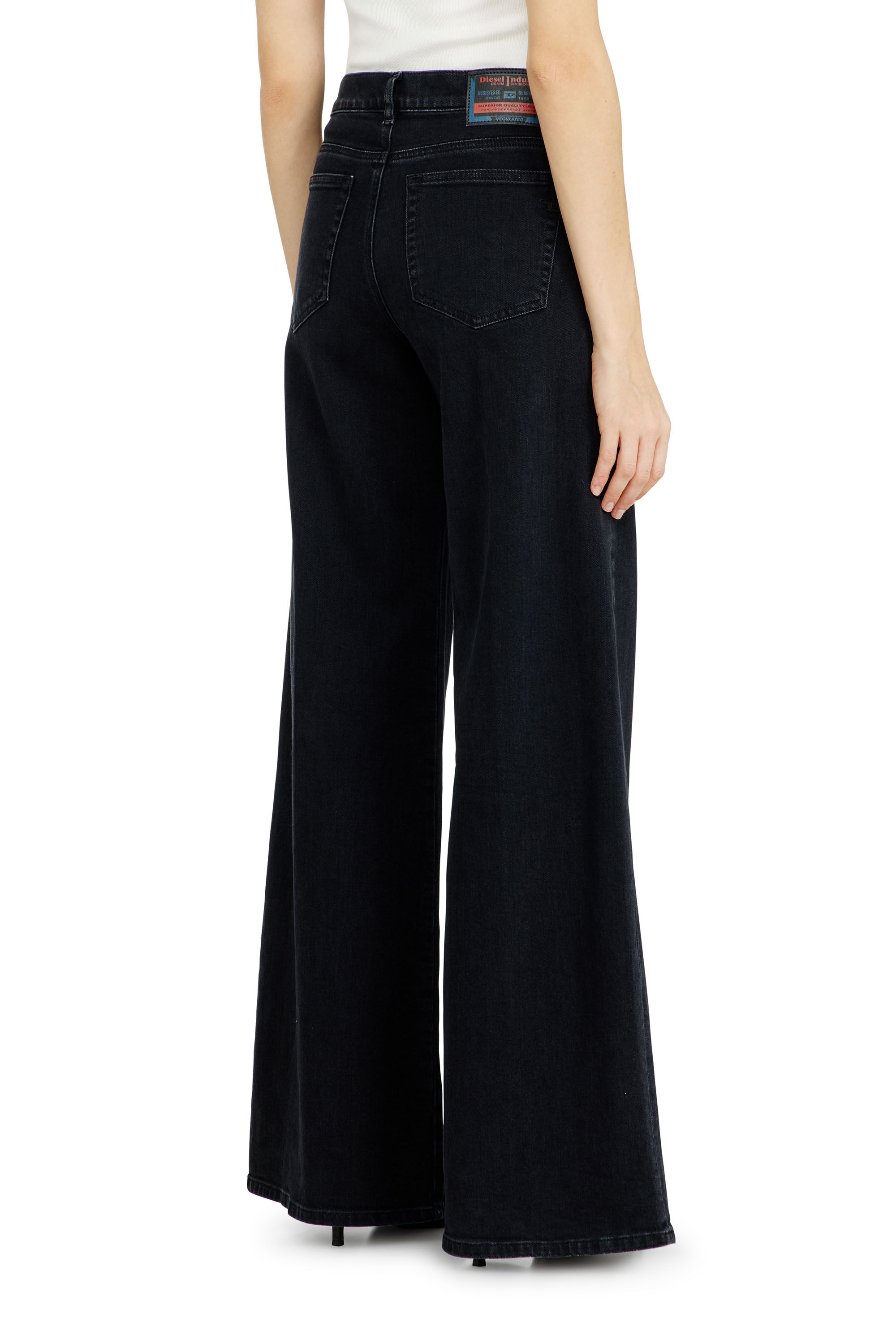 Diesel - Flare Jeans 1978 D-Akemi 09N89 Femme, Noir/Gris fonc&eacute; - Image 5