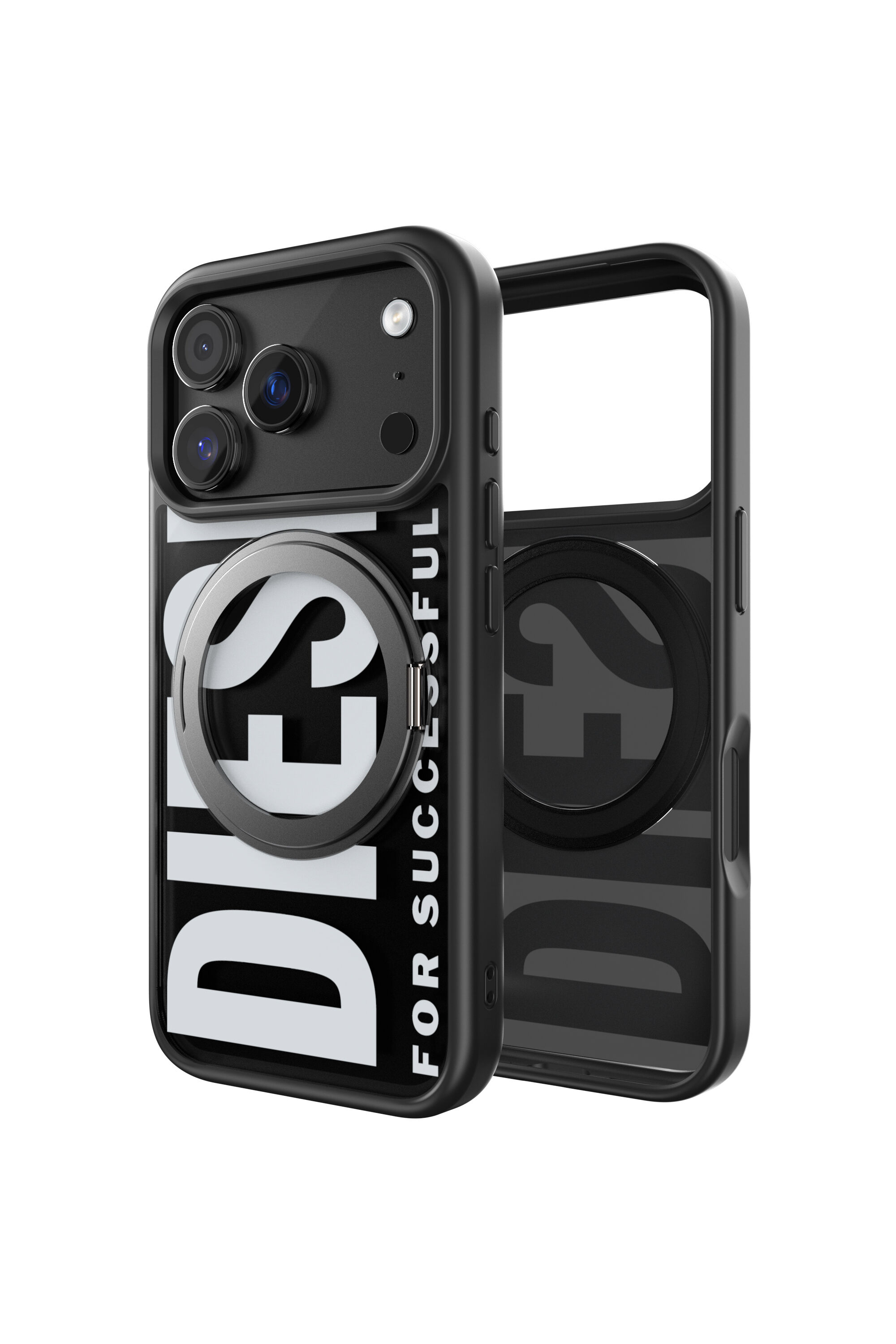 Diesel - 60405 RING STAND CASE, Étui Ringstand-Magsafe pour iPhone 17 Pro Mixte in Noir - 1
