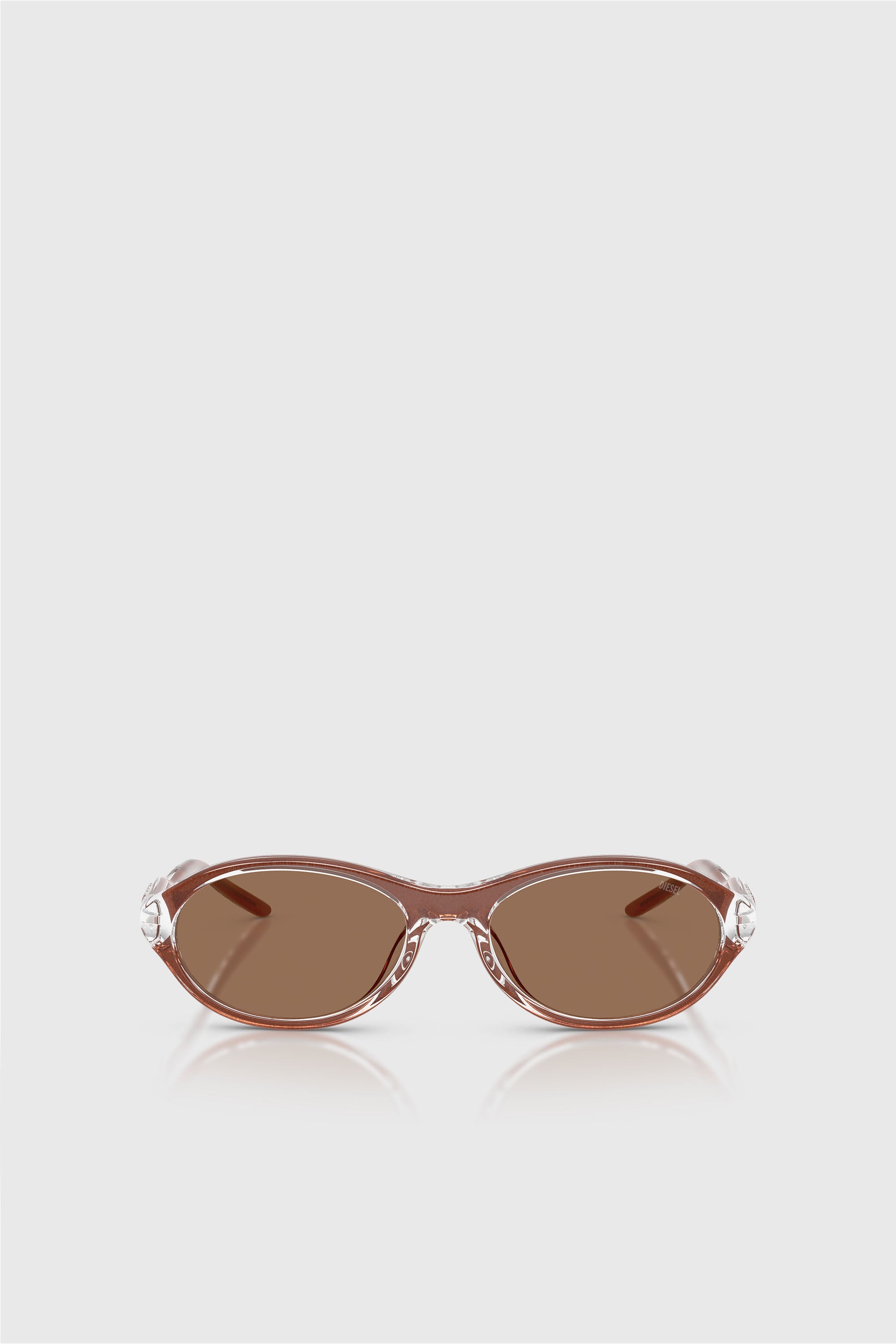 Diesel - 0DL3024U, Unisex's Oval Sunglasses in Brown - 1