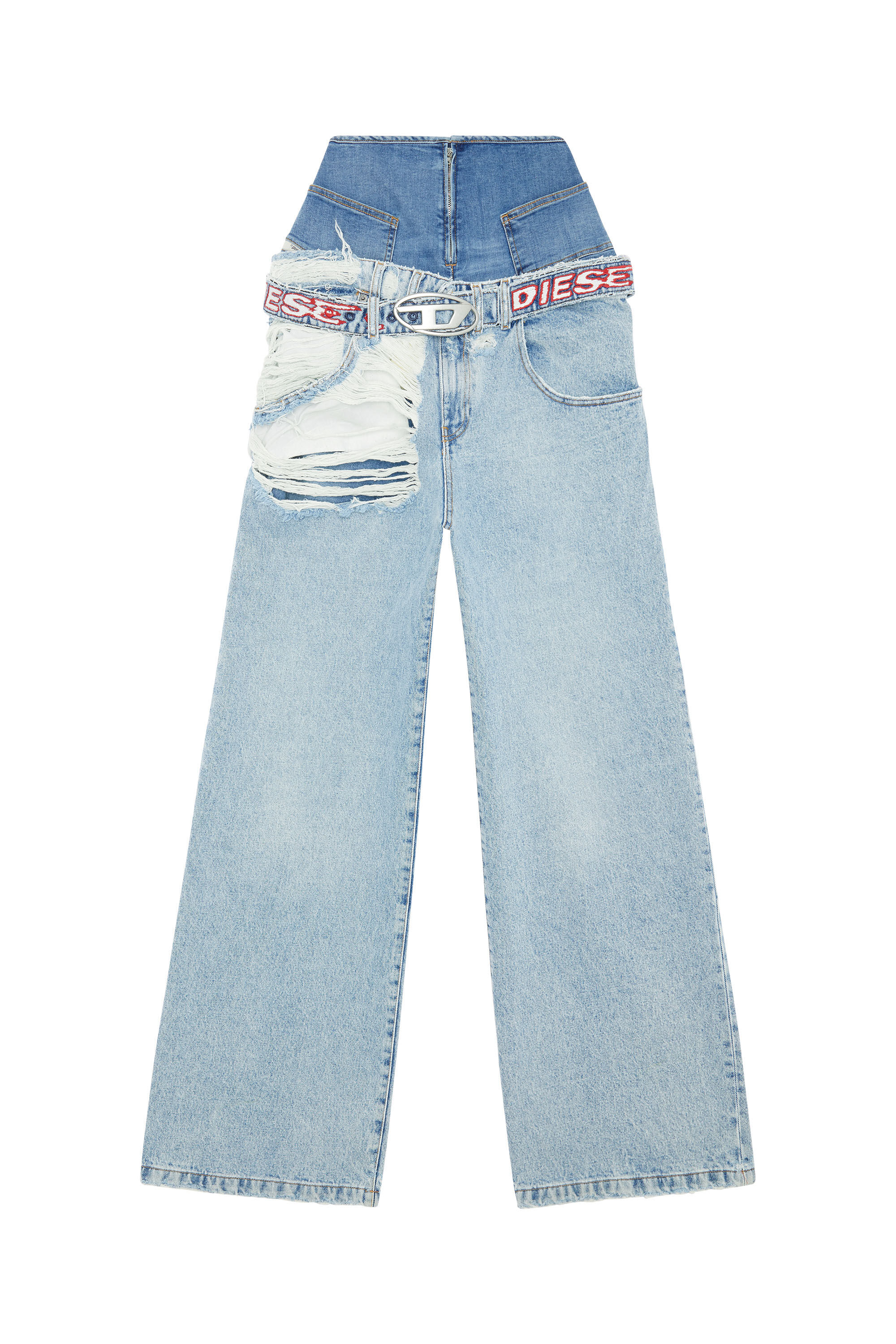 Diesel - D-Illin 0EMAG Boyfriend Jeans, Bleu Clair - Image 2