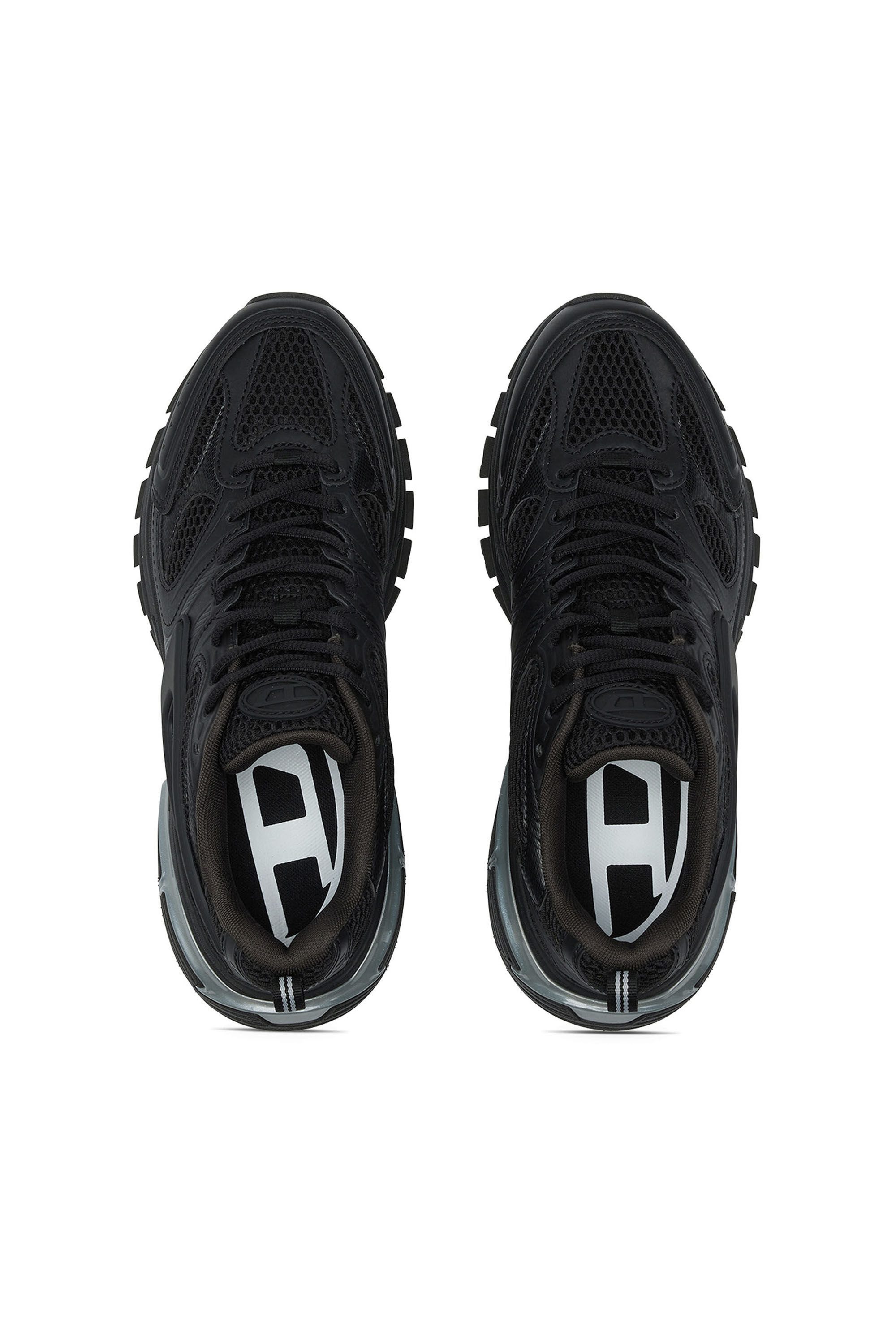Diesel - S-SERENDIPITY PRO-X1, Man S-Serendipity-Monochrome sneakers in mesh and PU in Black - Image 4