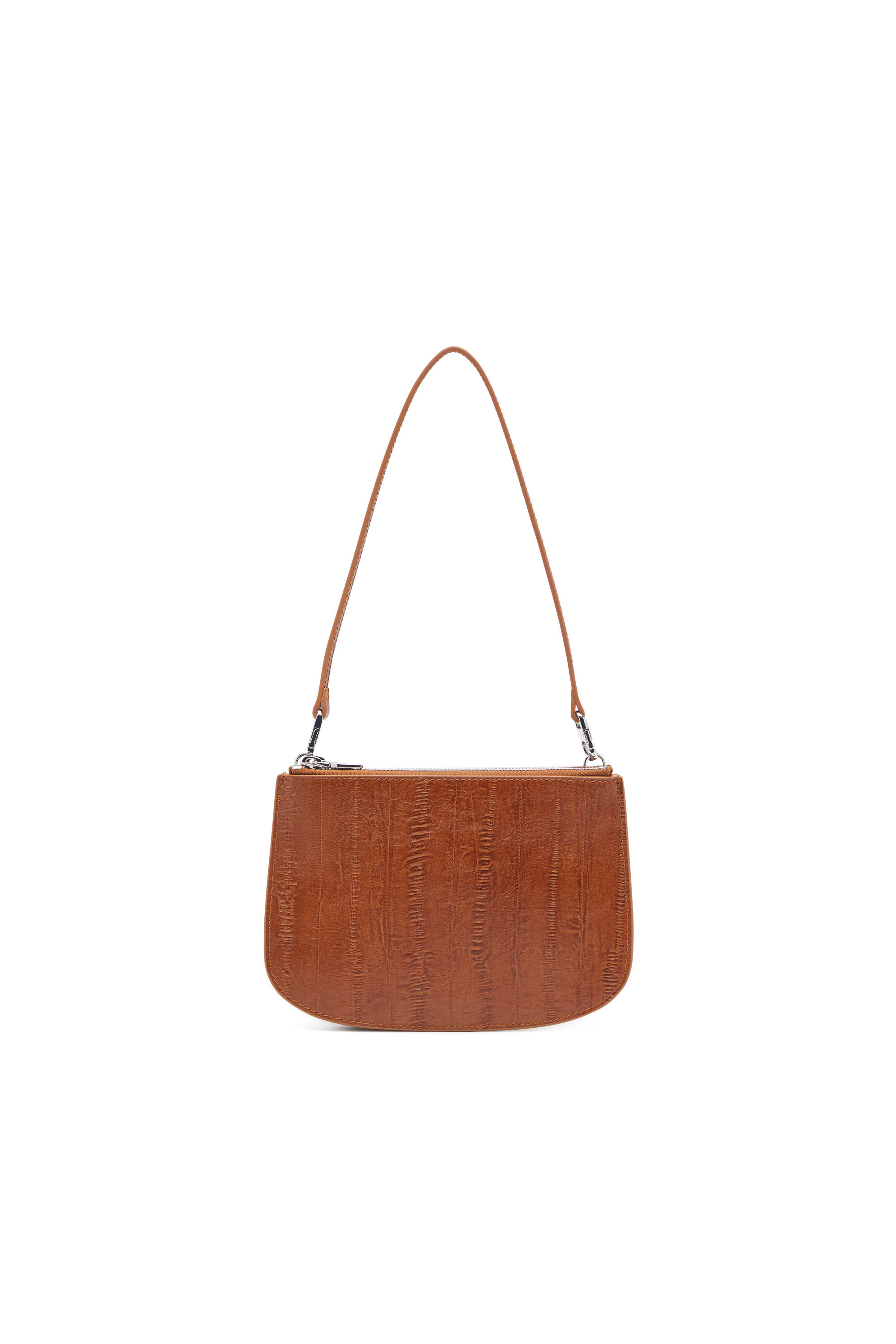 Diesel - 1DR TWIN, 1DR Twin-Sac épaule à deux pochettes en cuir imprimé Femme in Marron - 3