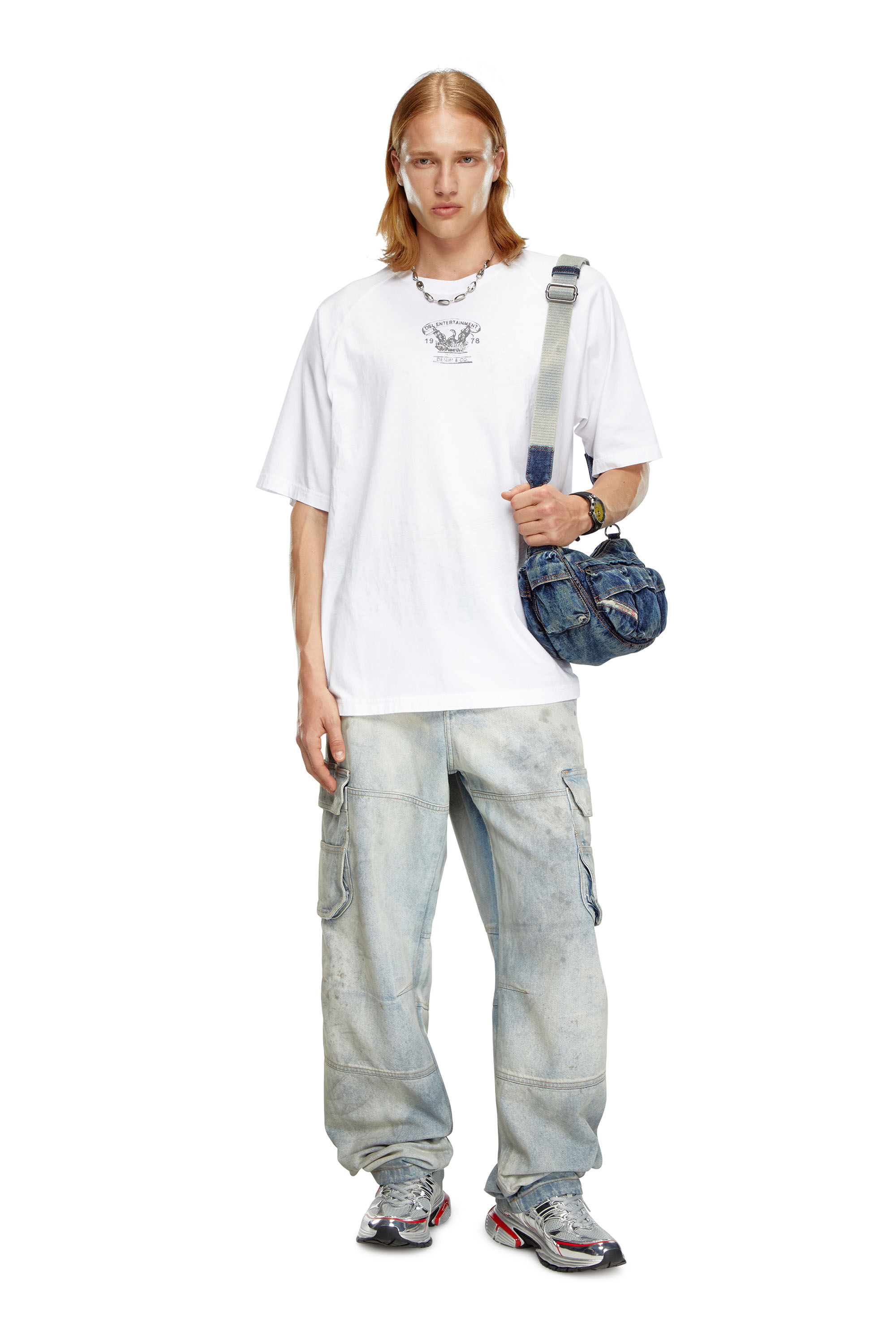 Diesel - S-SERENDIPITY PRO-X1, S-Serendipity-Sneakers en mesh avec superpositions métallisés Homme in Polychrome - 7