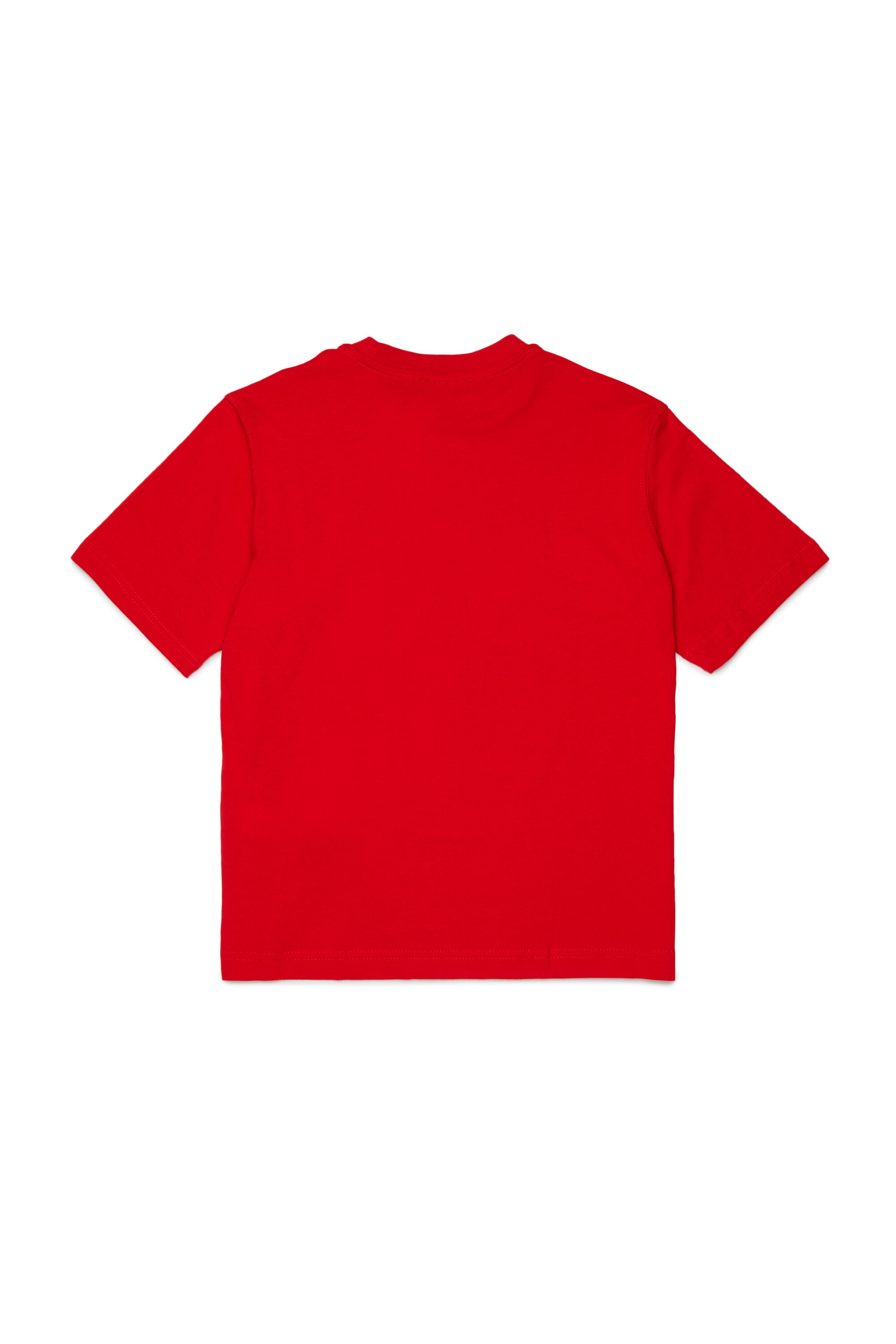 Diesel - TCIRCLE OVER, T-shirt en coton avec imprim&eacute; Diesel Homme in Rouge - 2