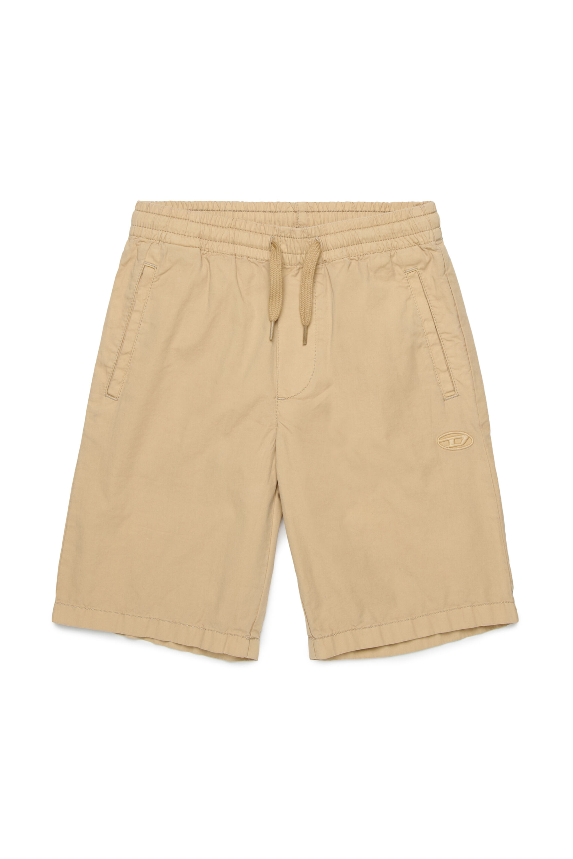 Diesel - PMCKELLSHORT, Short à cordon de serrage avec broderie Oval D Homme in Marron - 1