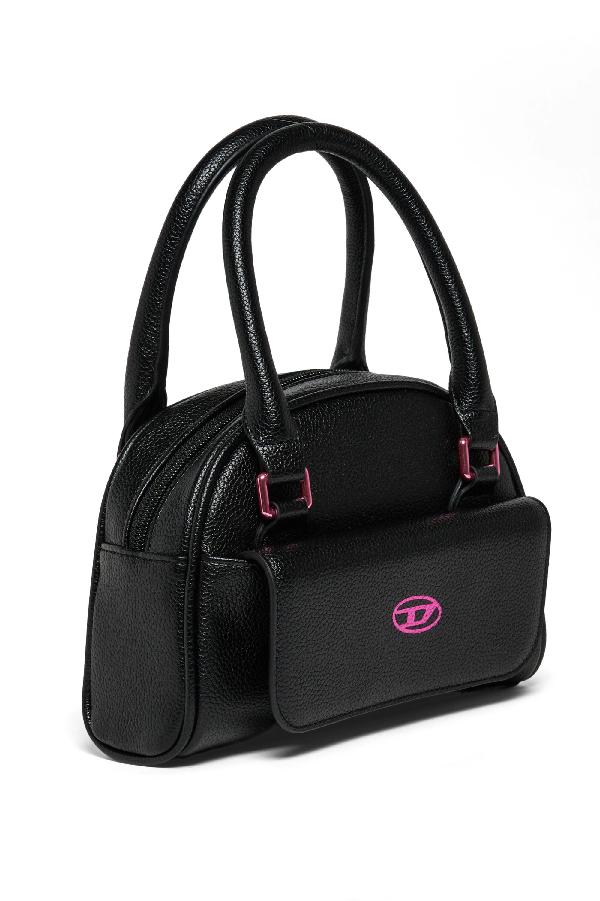 Diesel - WREDY, WREDY - Sac en tissu enduit grain&eacute; Femme in Noir - 3
