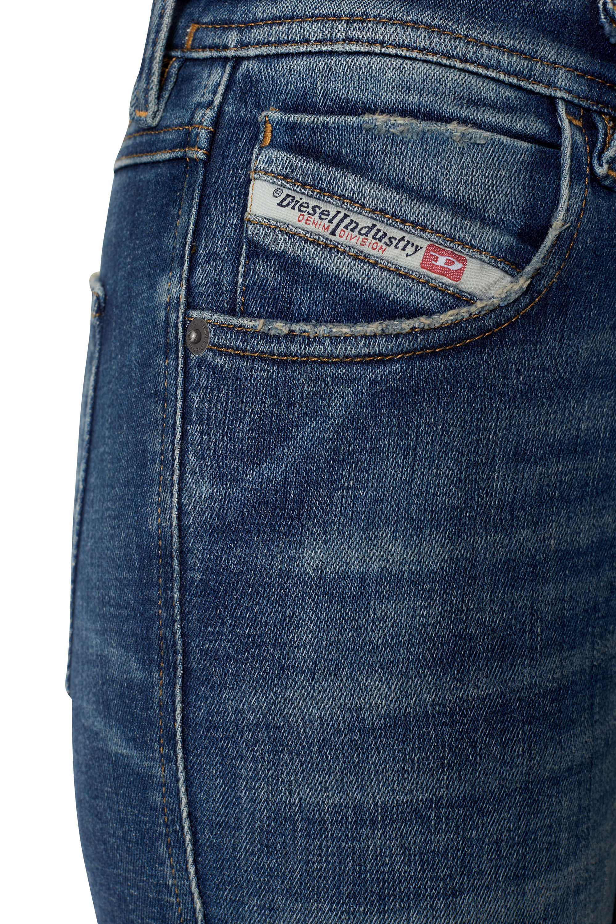 Diesel - 2015 BABHILA 09D99 Skinny Jeans, Bleu moyen - Image 6