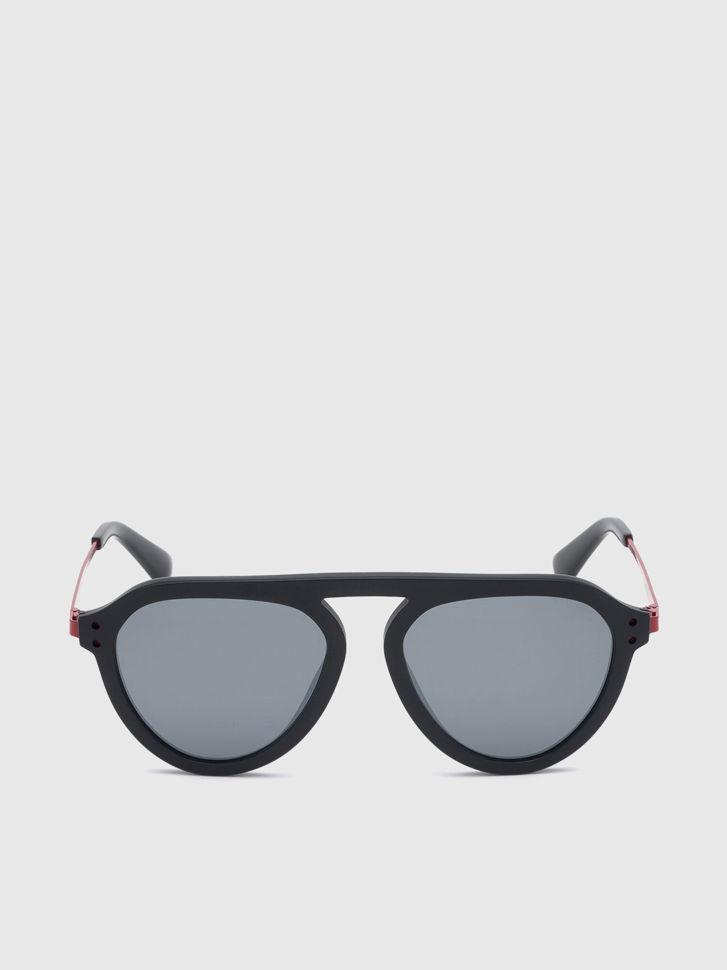 Diesel - DL0277, Lunettes de soleil aviateur en acétate Homme in Noir - 1