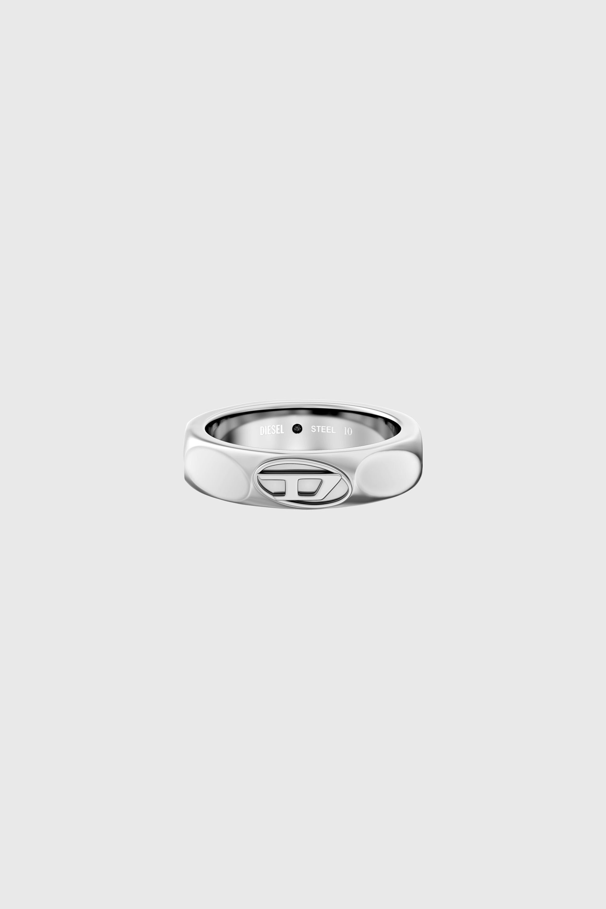 Diesel - DX1693040 JEWELLERY, Bague anneau en acier inoxydable Mixte in Gris argent&eacute; - 3