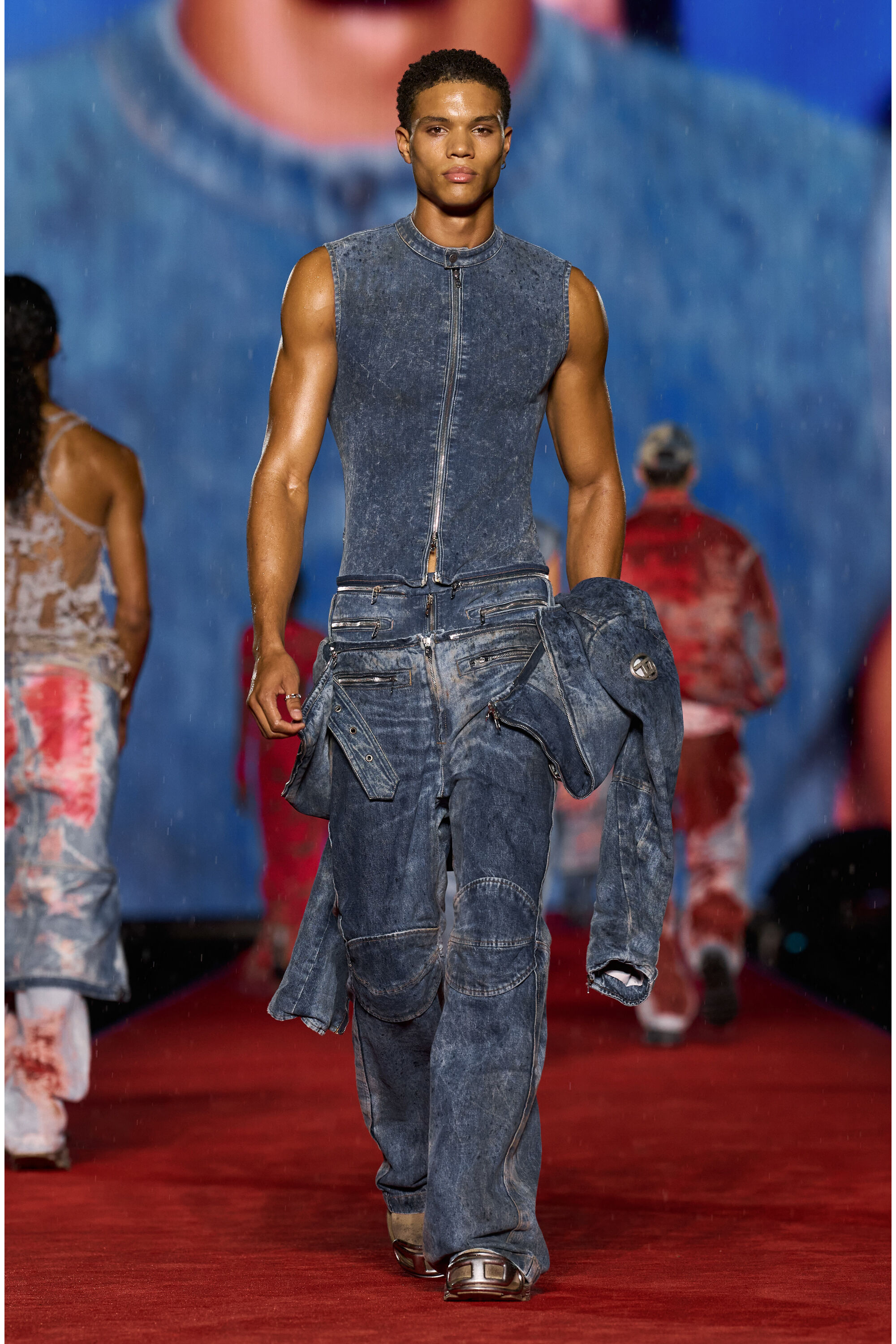 Diesel - Man Straight Jeans D-Gen 0PGAX, Dark Blue - Image 6