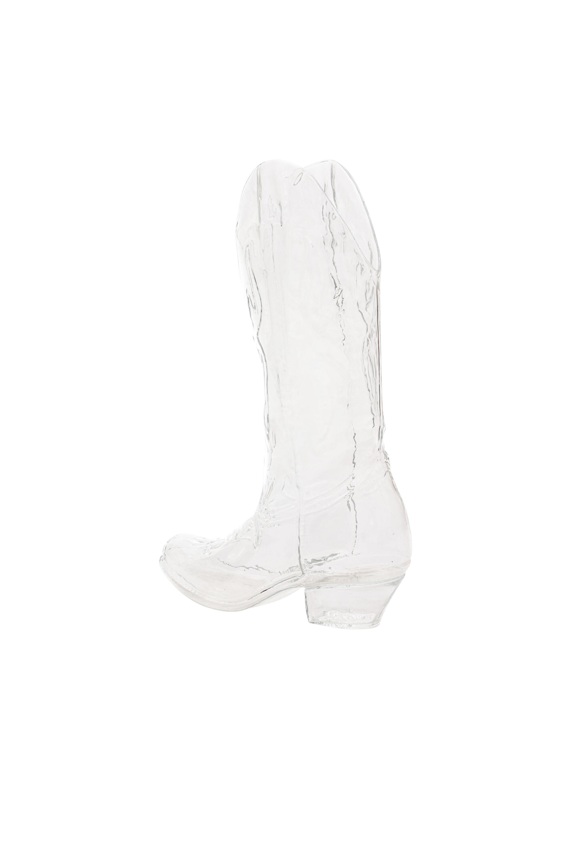 Diesel - 10064 GLASS VASE CRYSTALBOOTIE CM.24X8 H, Vase en verre Mixte in Blanc - 3
