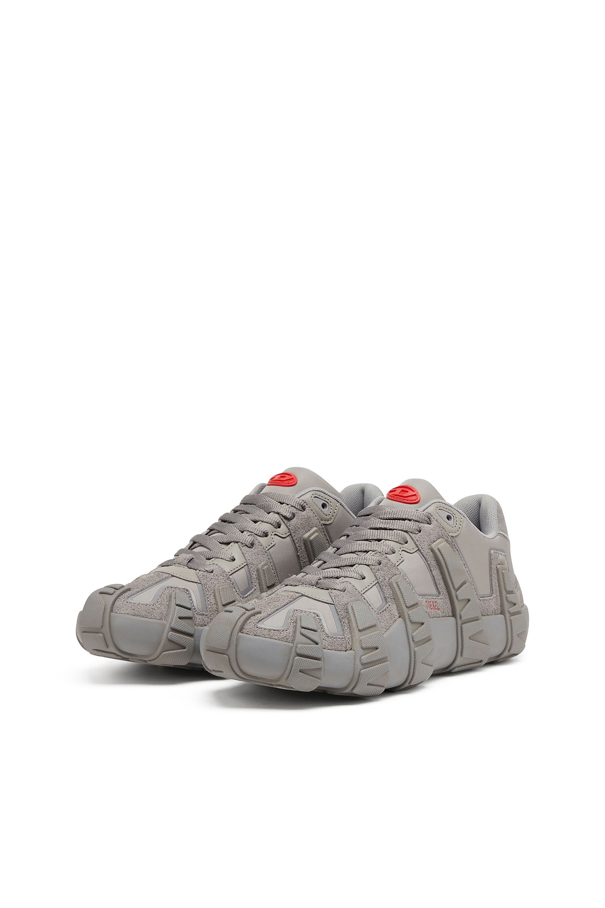 Diesel - S-D-GRIFFE LOW, S-D-Griffe - Baskets en nylon Homme in Gris - 7