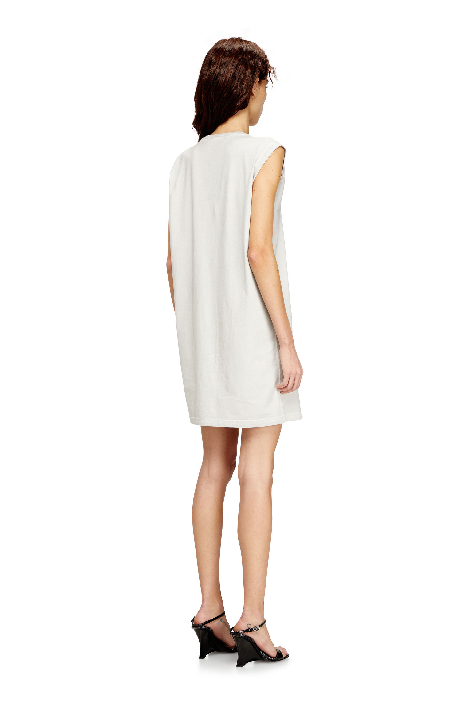 Diesel - D-EMB, Robe courte en coton avec chaîne en relief Femme in ToBeDefined - 3