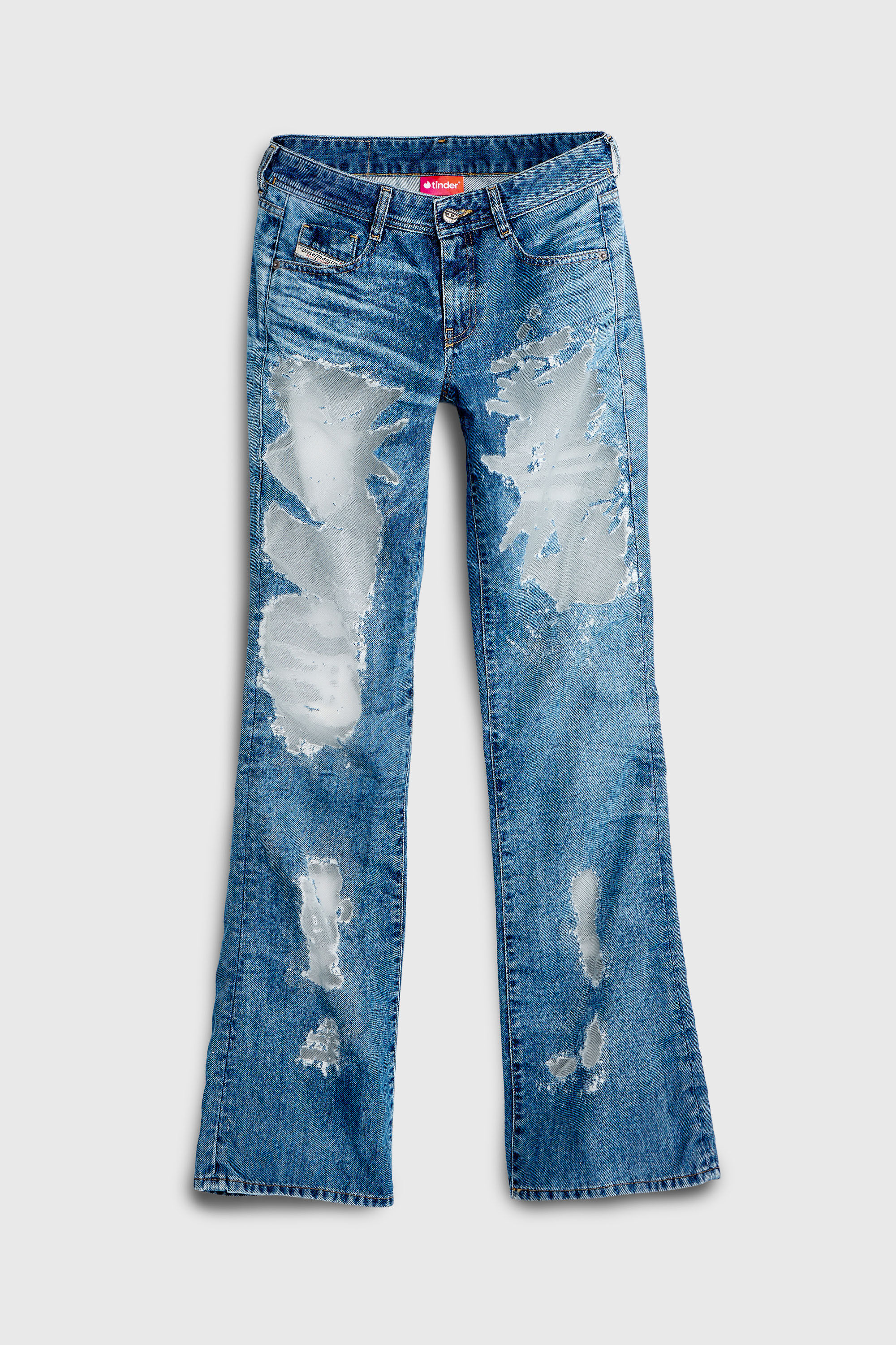 Diesel - Bootcut Jeans 1969 D-Ebbey 068ZH Femme, Bleu moyen - Image 4