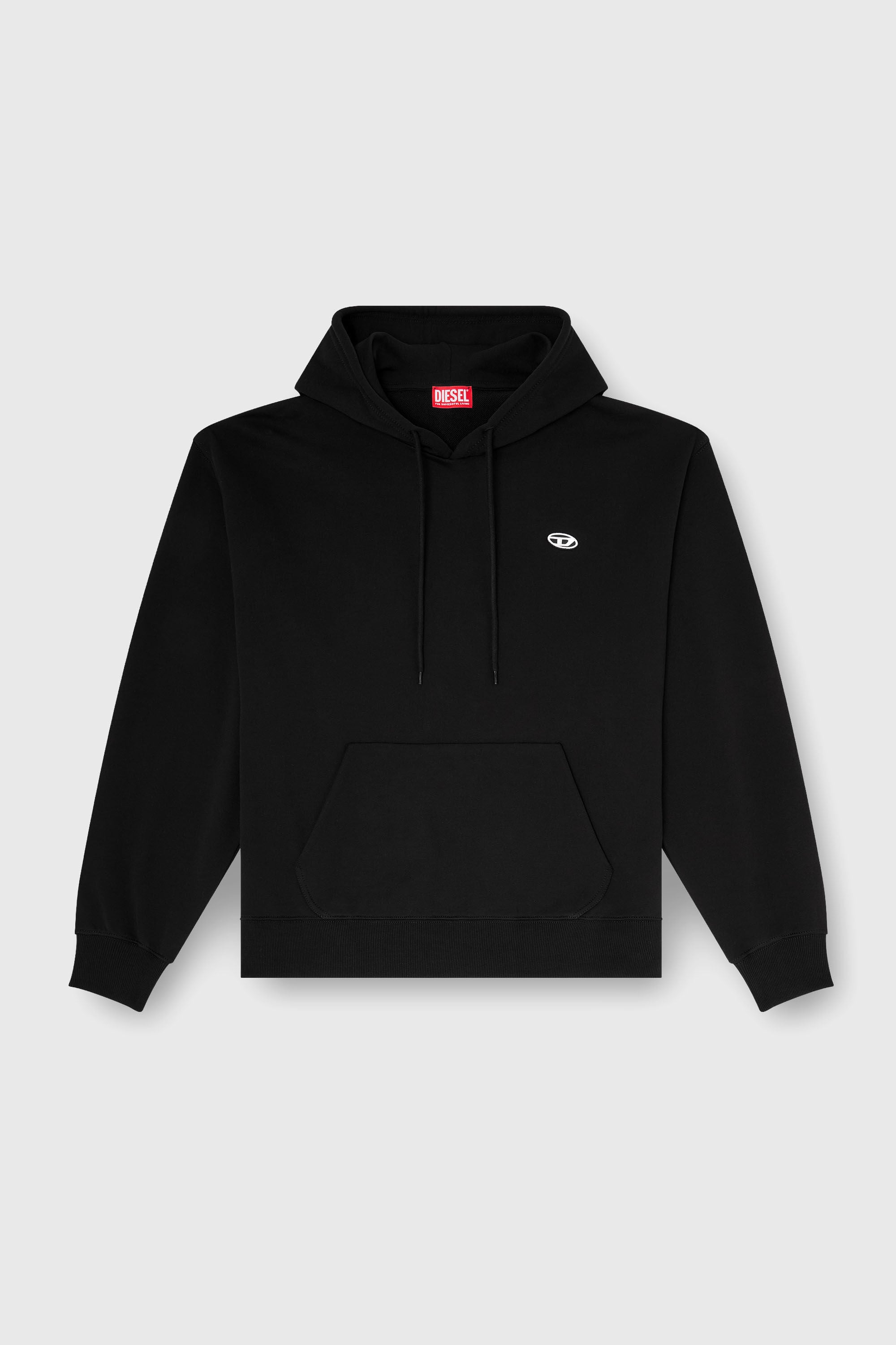 Diesel - S-LUK-H-MOON-T92, Sweat &agrave; capuche avec logo Oval D Homme in Noir - 2
