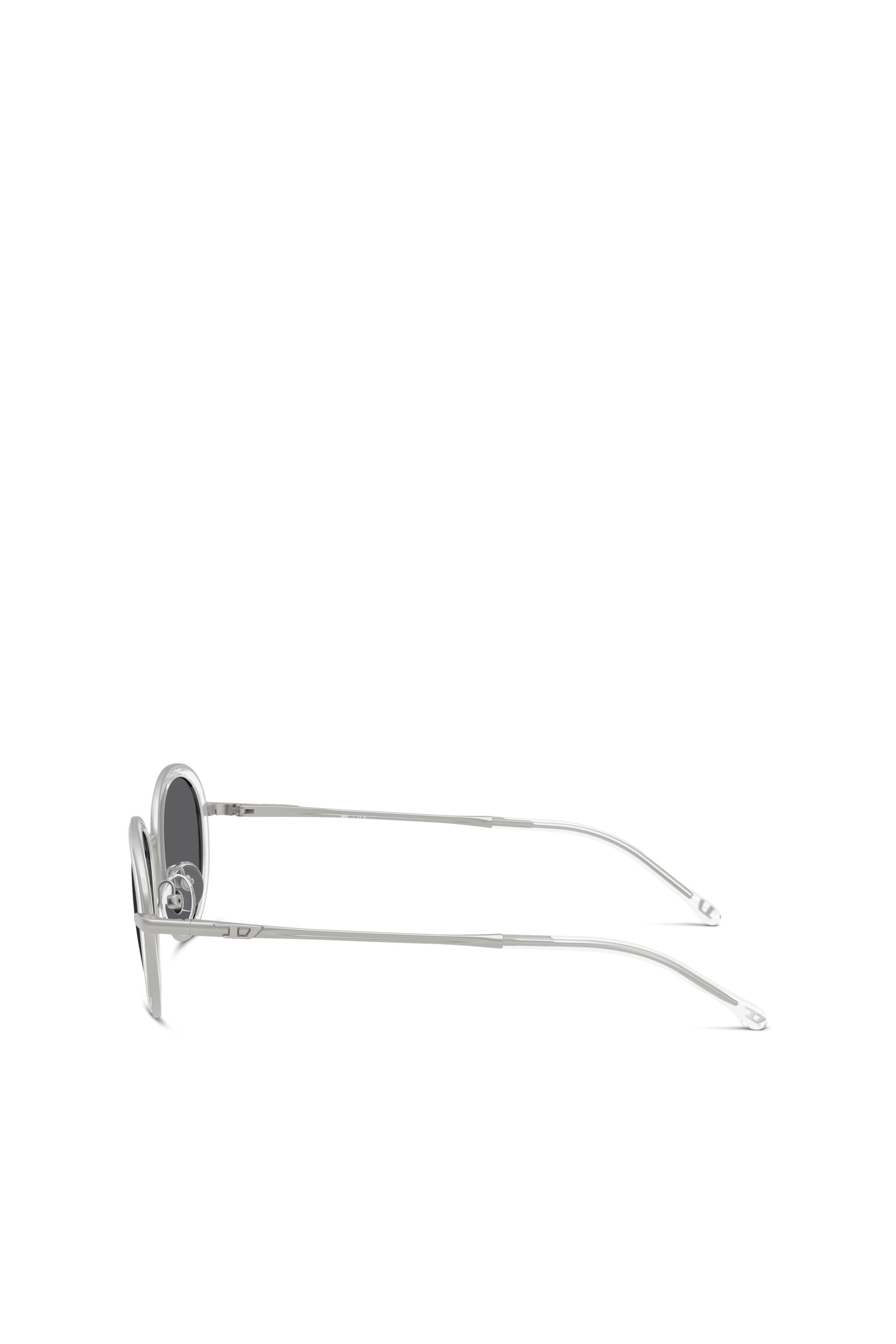 Diesel - 0DL1018, Lunettes de soleil ovales Mixte in Blanc - 2