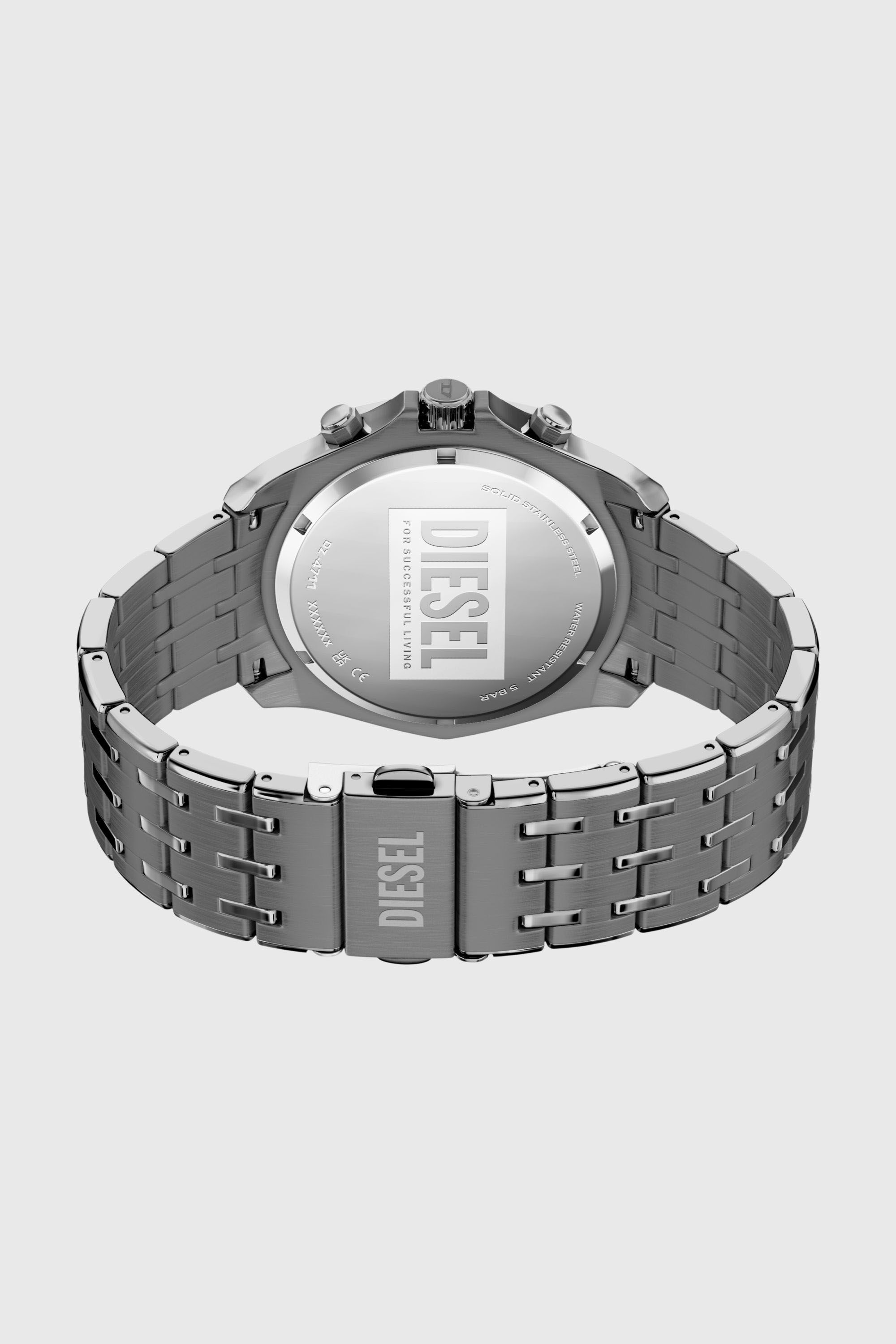 Diesel - DZ4711 WATCH, Montre Stinger en acier inoxydable gunmetal Homme in Gris - 6