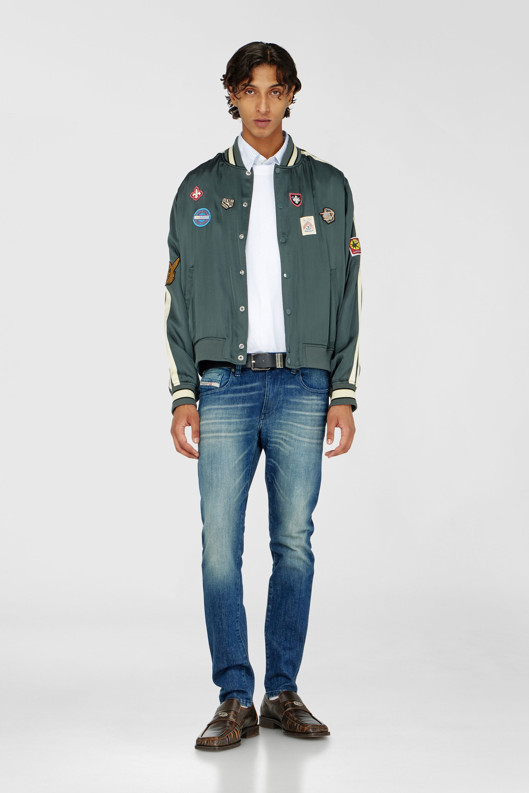 Diesel - Slim Jeans 2019 D-Strukt 0KBBR Homme, Bleu Fonc&eacute; - Image 1