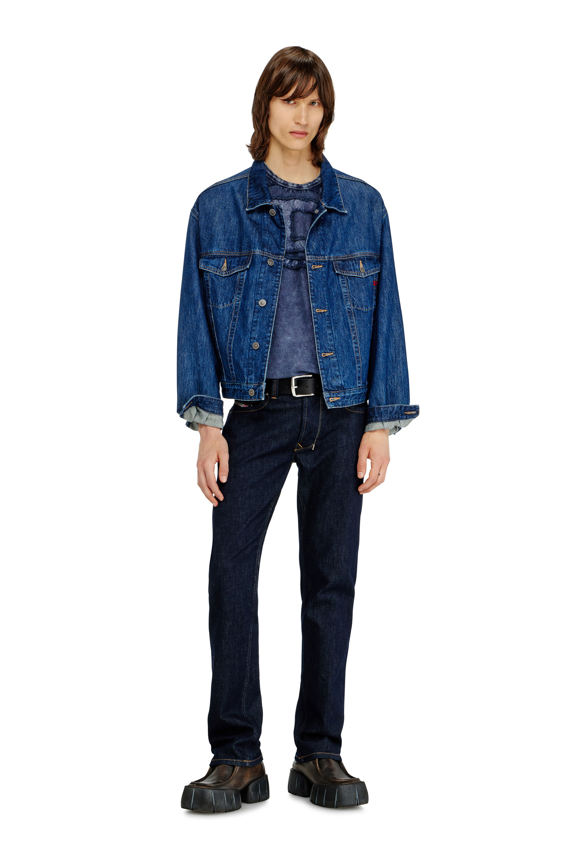 Diesel - Regular Jeans 1985 Larkee 0DBEJ Homme, Bleu Fonc&eacute; - Image 1