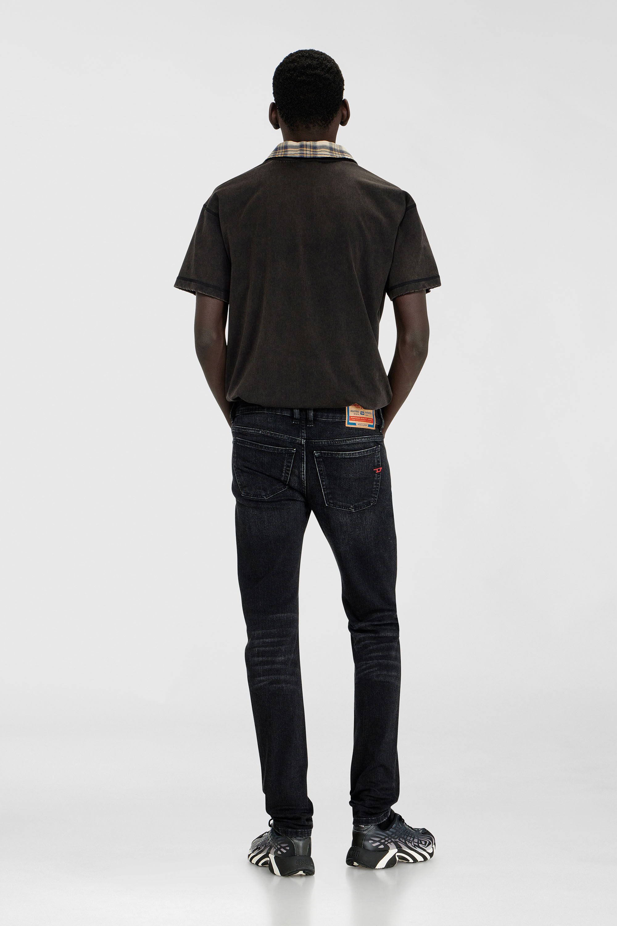 Diesel - Skinny Jeans 1979 Sleenker 0GRDA Homme, Noir/Gris fonc&eacute; - Image 3