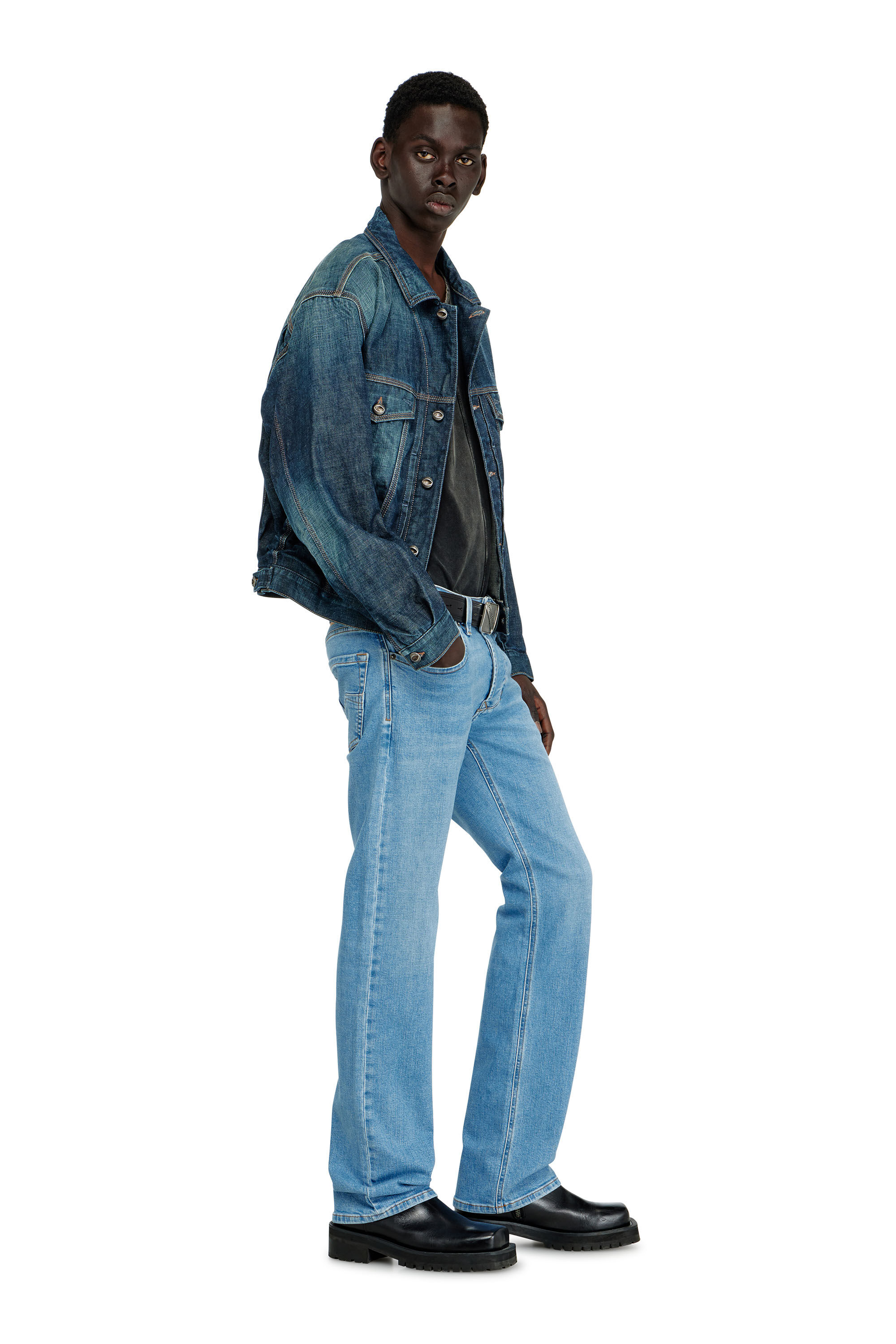Diesel - Regular Jeans 1985 Larkee 0HDBJ Homme, Bleu Clair - Image 2