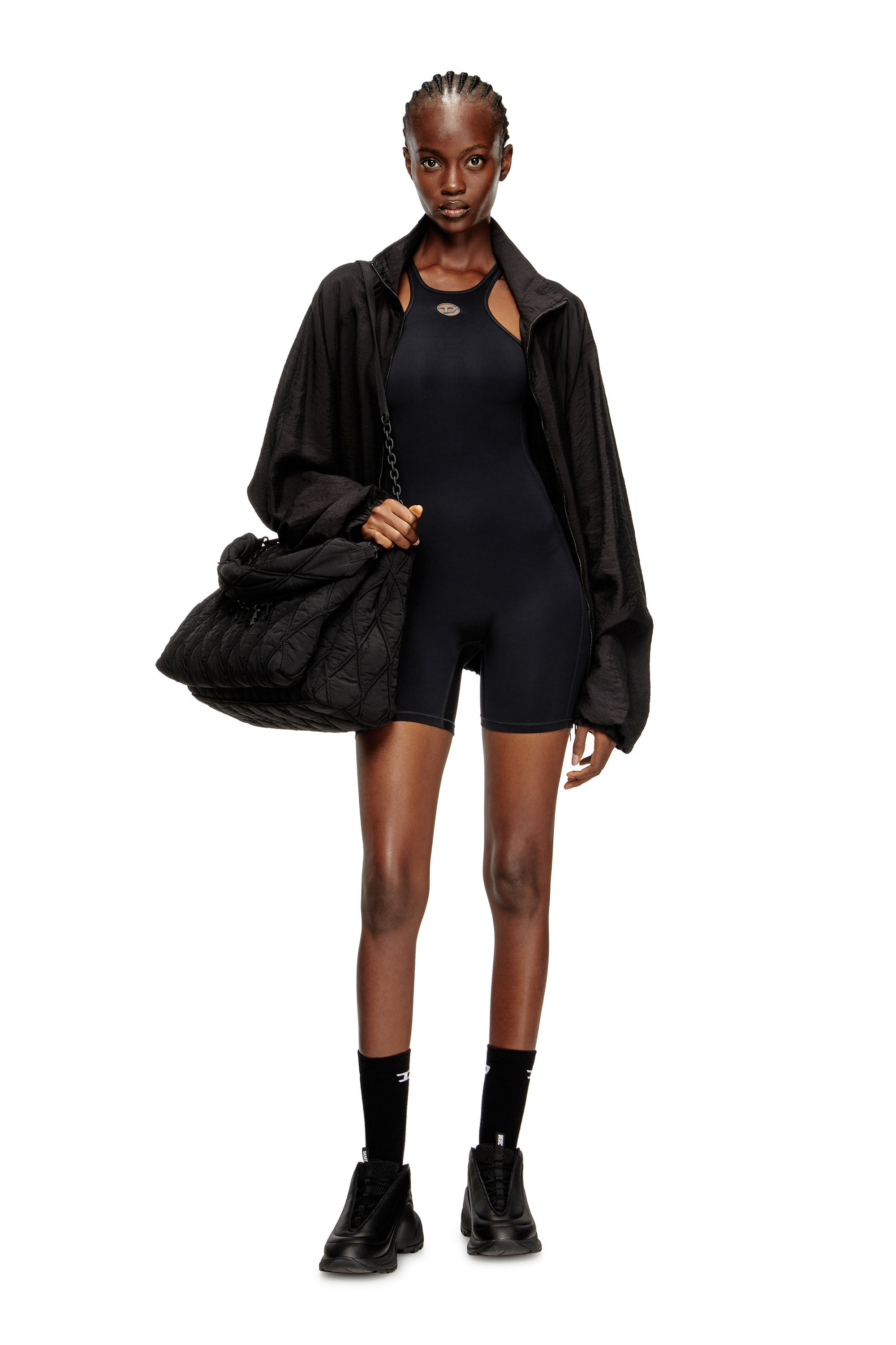 Diesel - NYDIA-UTLT, Combinaison dos nageur Femme in Noir - 5