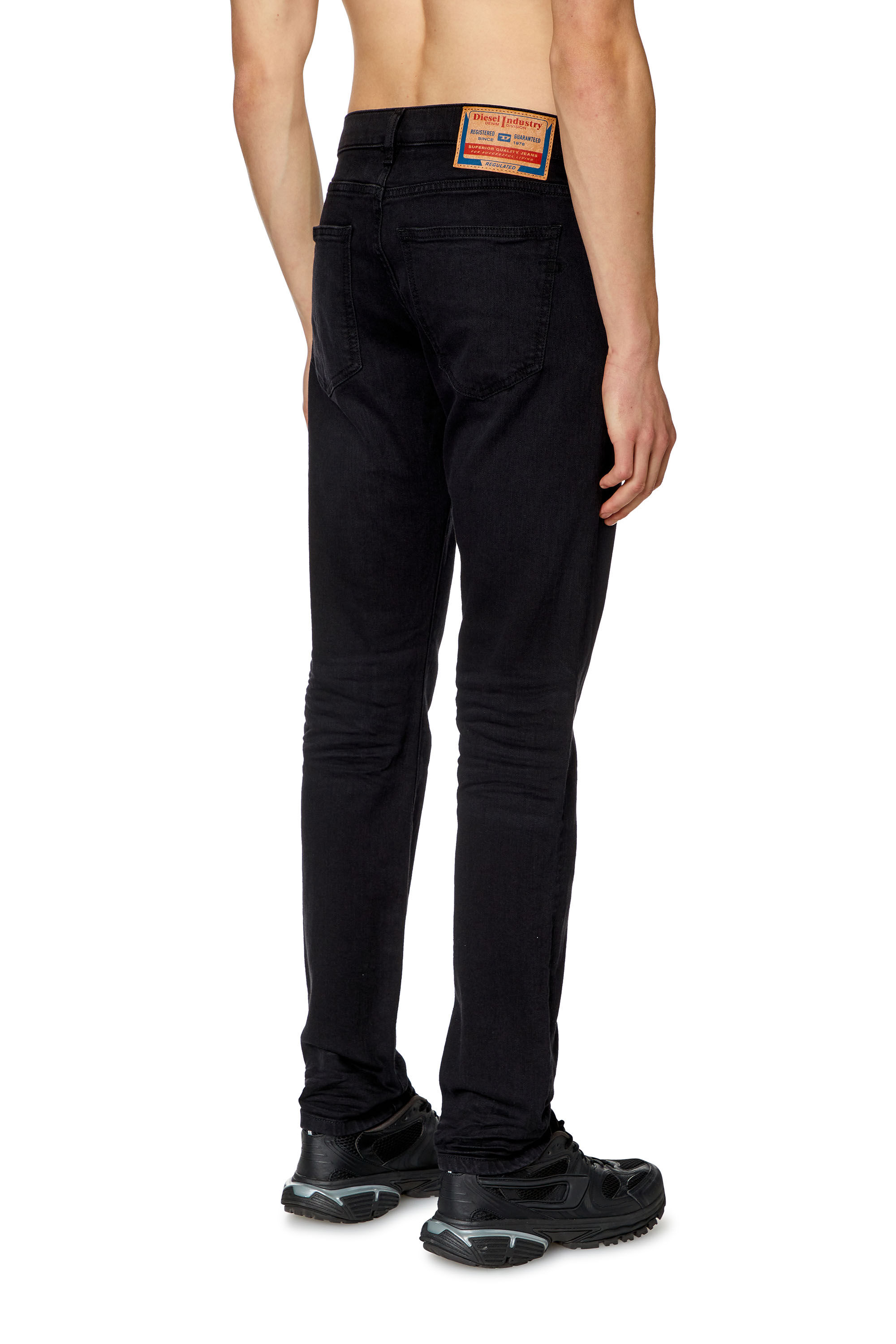 Diesel - Slim Jeans 2019 D-Strukt 0KIAJ Homme, Noir/Gris foncé - Image 3